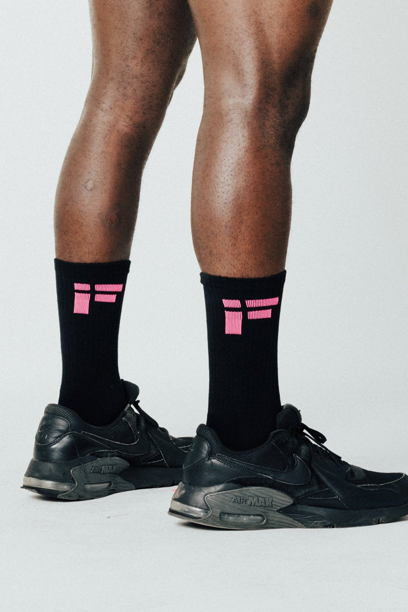 Black INFORM Crew Training Socks - INFORM ACTIVE
