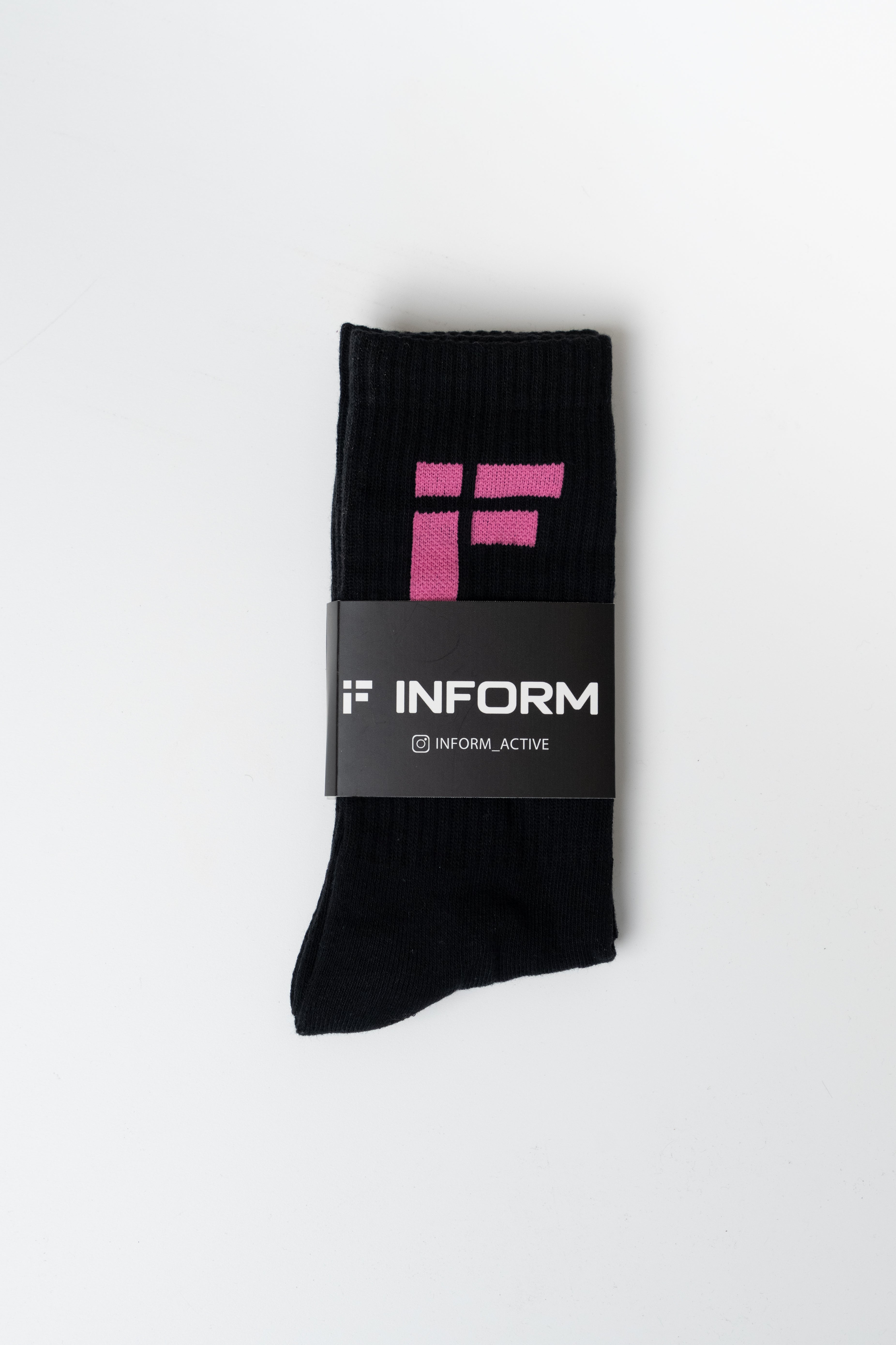 Black INFORM Crew Training Socks - INFORM ACTIVE