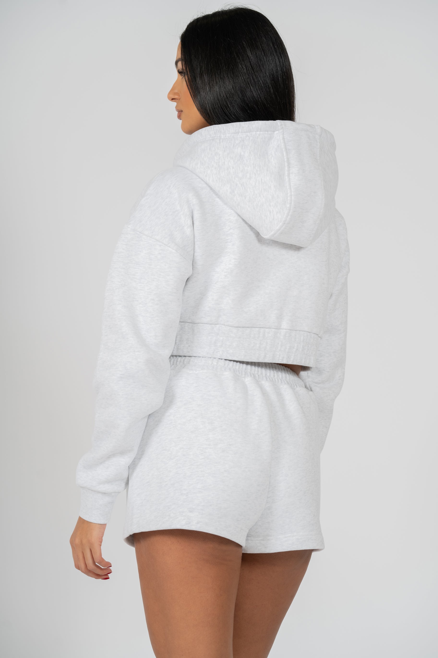 REST DAY FEMALE RECOVERY GREY CROP ZIPPY - INFORM ACTIVE