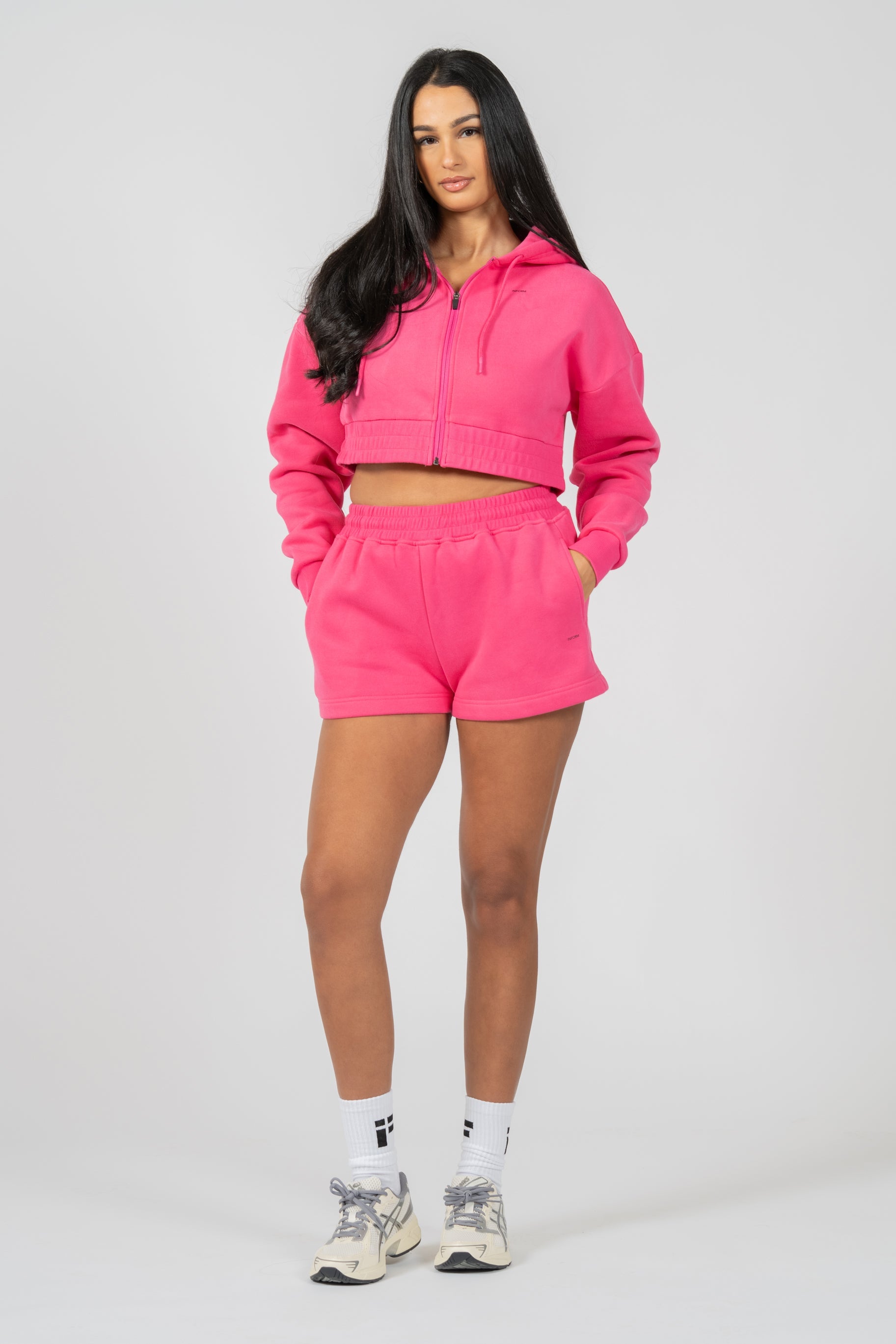 REST DAY FEMALE RECOVERY PINK CROP ZIPPY - INFORM ACTIVE
