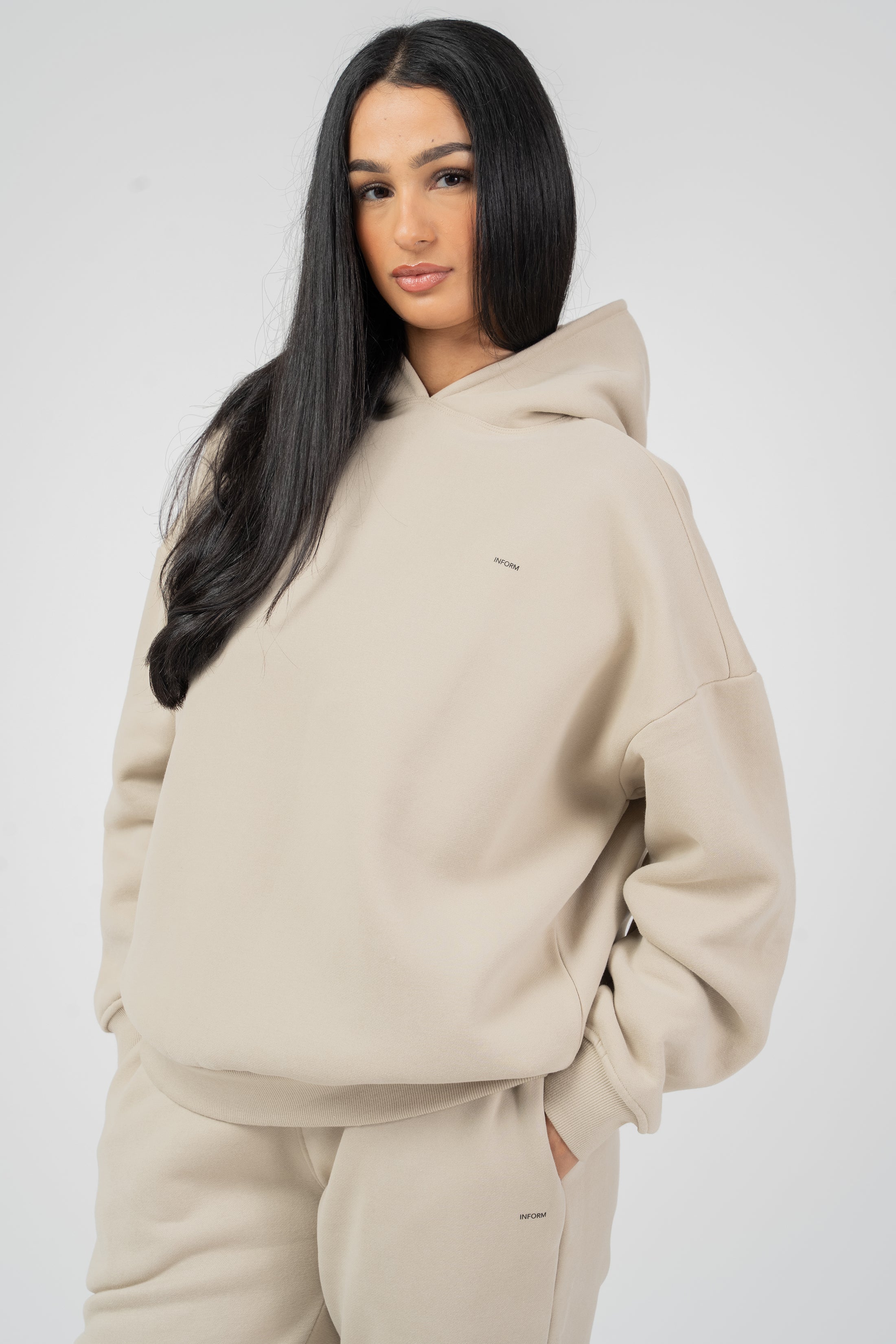 REST DAY FEMALE RECOVERY SAND OVERSIZED HOODIE - INFORM ACTIVE