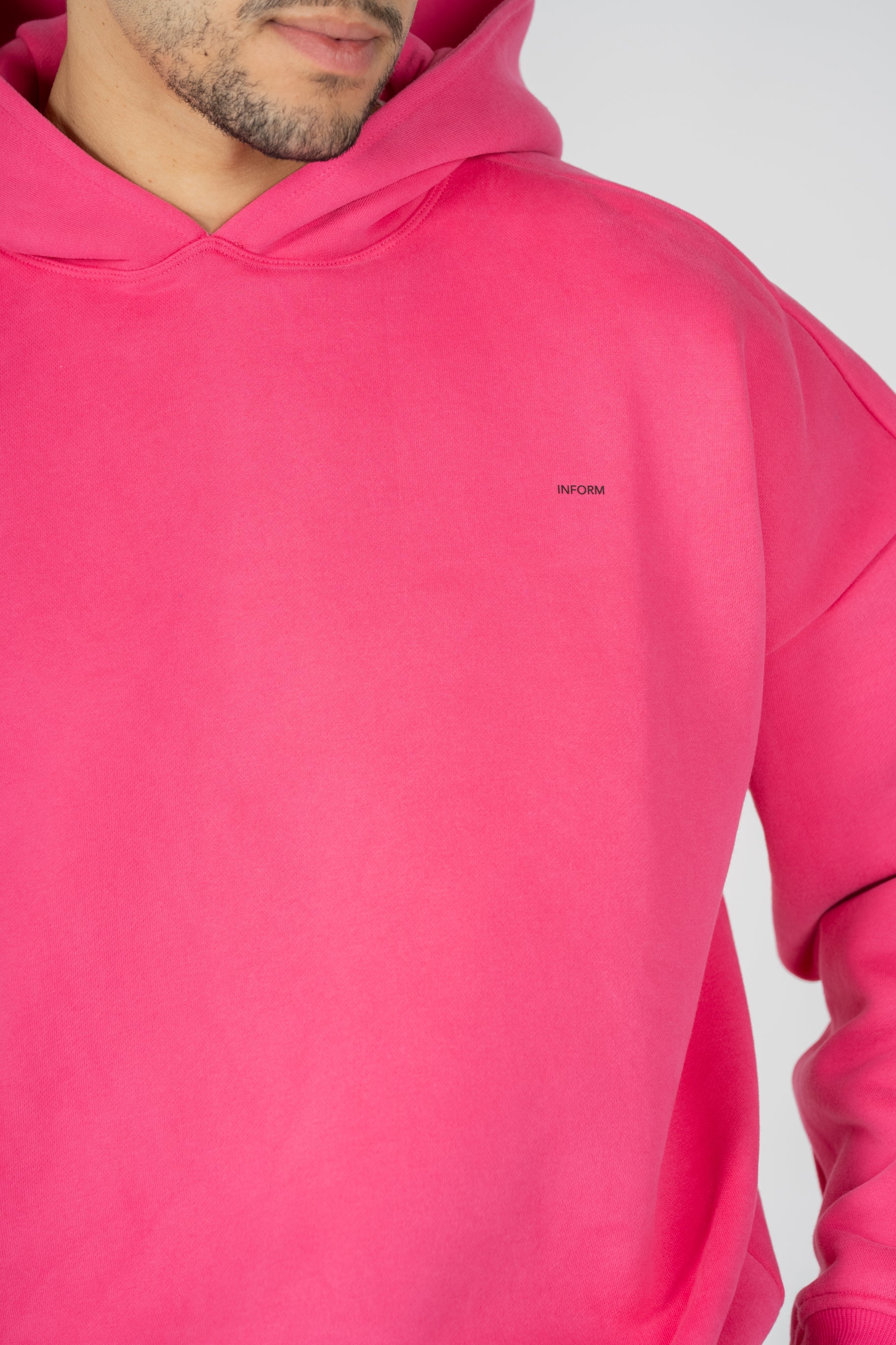 REST DAY MALE RECOVERY PINK OVERSIZED HOODIE - INFORM ACTIVE