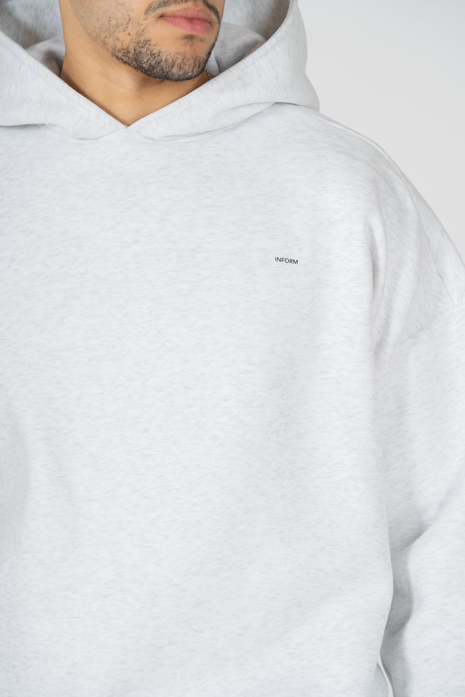 REST DAY MALE RECOVERY GREY OVERSIZED HOODIE - INFORM ACTIVE