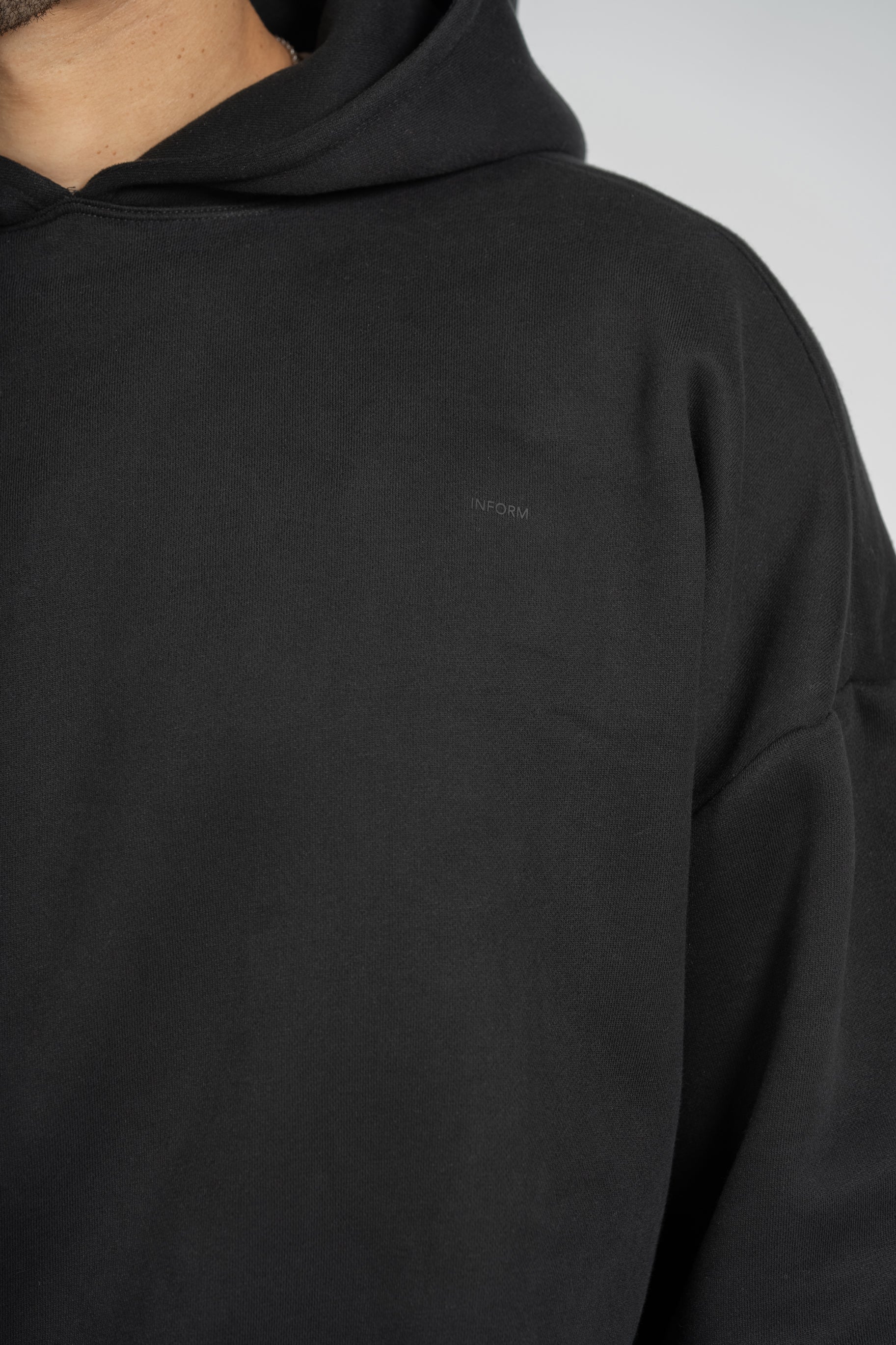 REST DAY MALE RECOVERY BLACK OVERSIZED HOODIE - INFORM ACTIVE