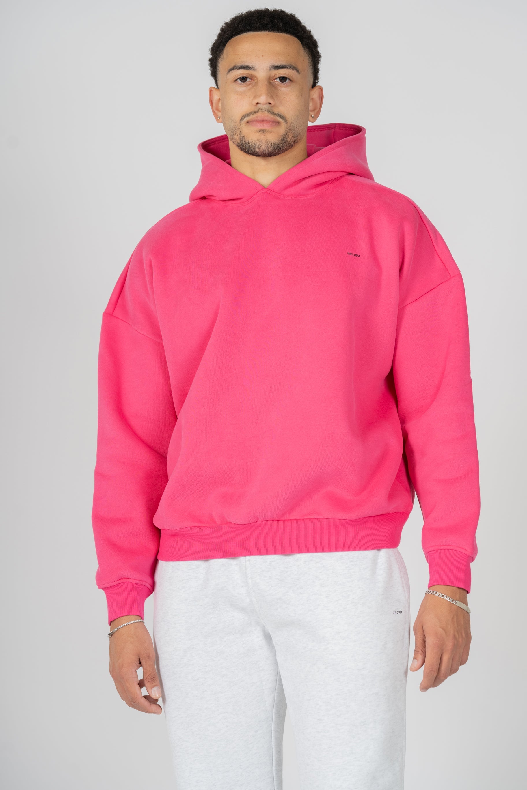 REST DAY MALE RECOVERY PINK OVERSIZED HOODIE - INFORM ACTIVE