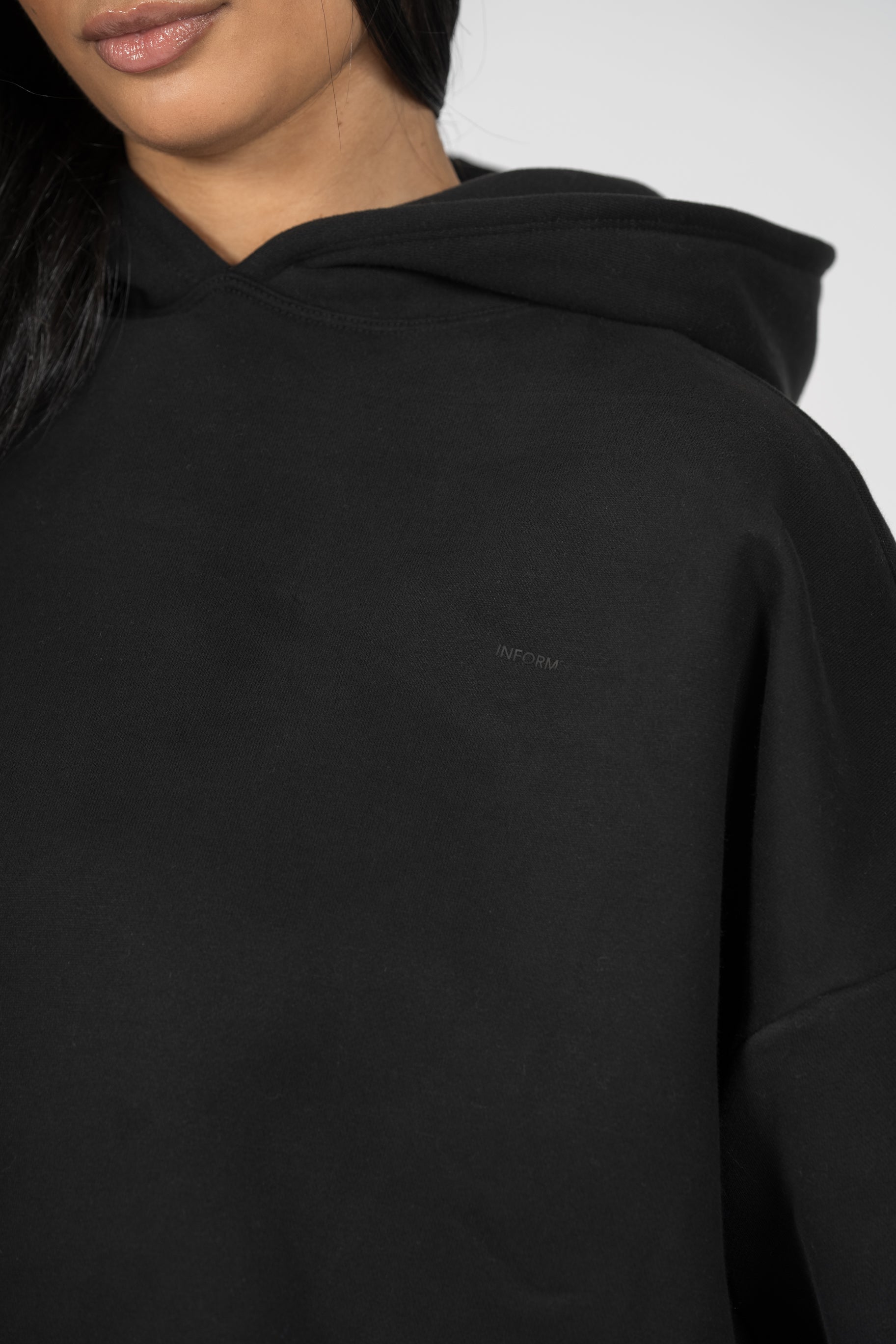 REST DAY FEMALE RECOVERY BLACK OVERSIZED HOODIE - INFORM ACTIVE