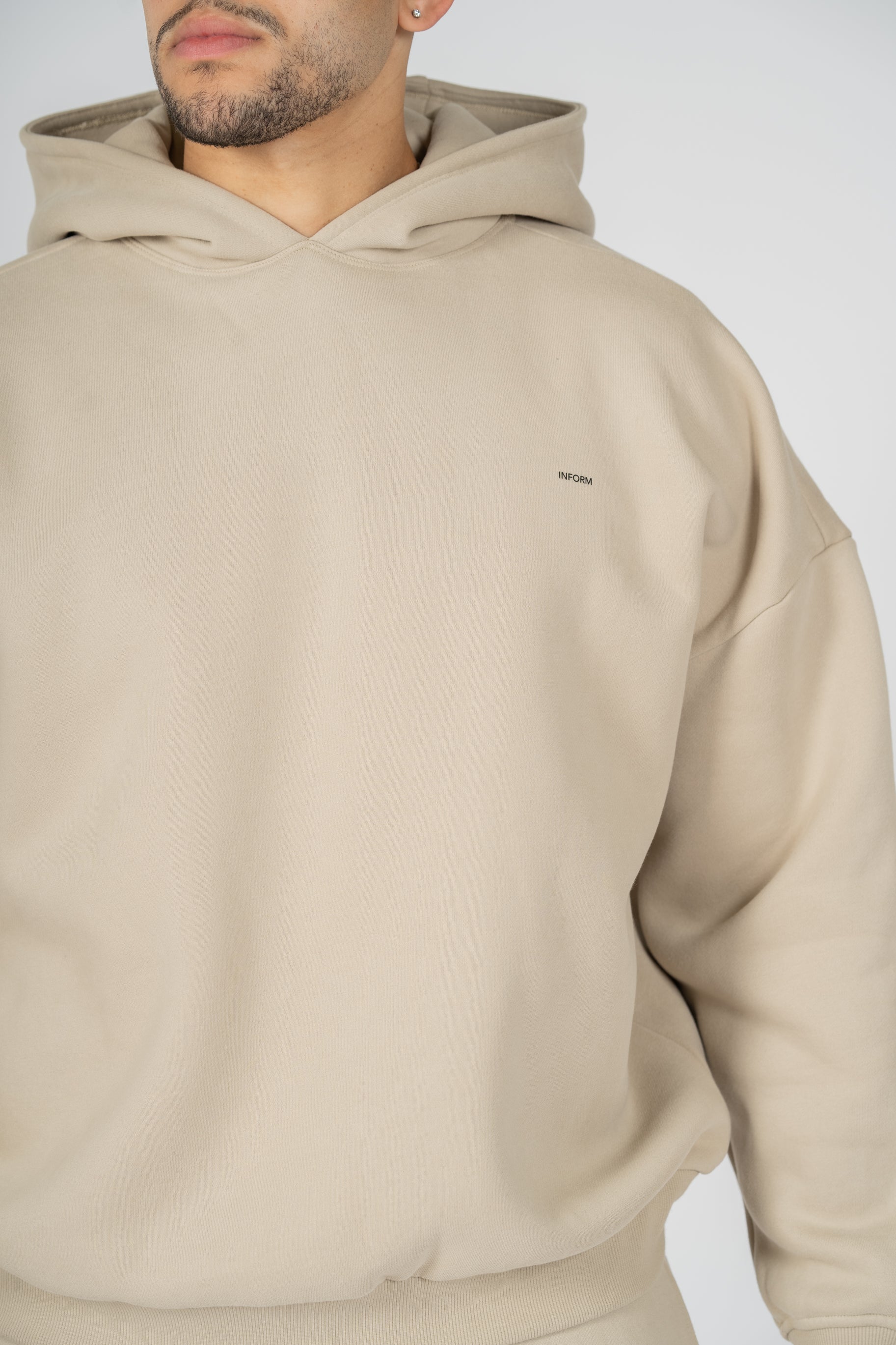 REST DAY MALE RECOVERY SAND OVERSIZED HOODIE - INFORM ACTIVE