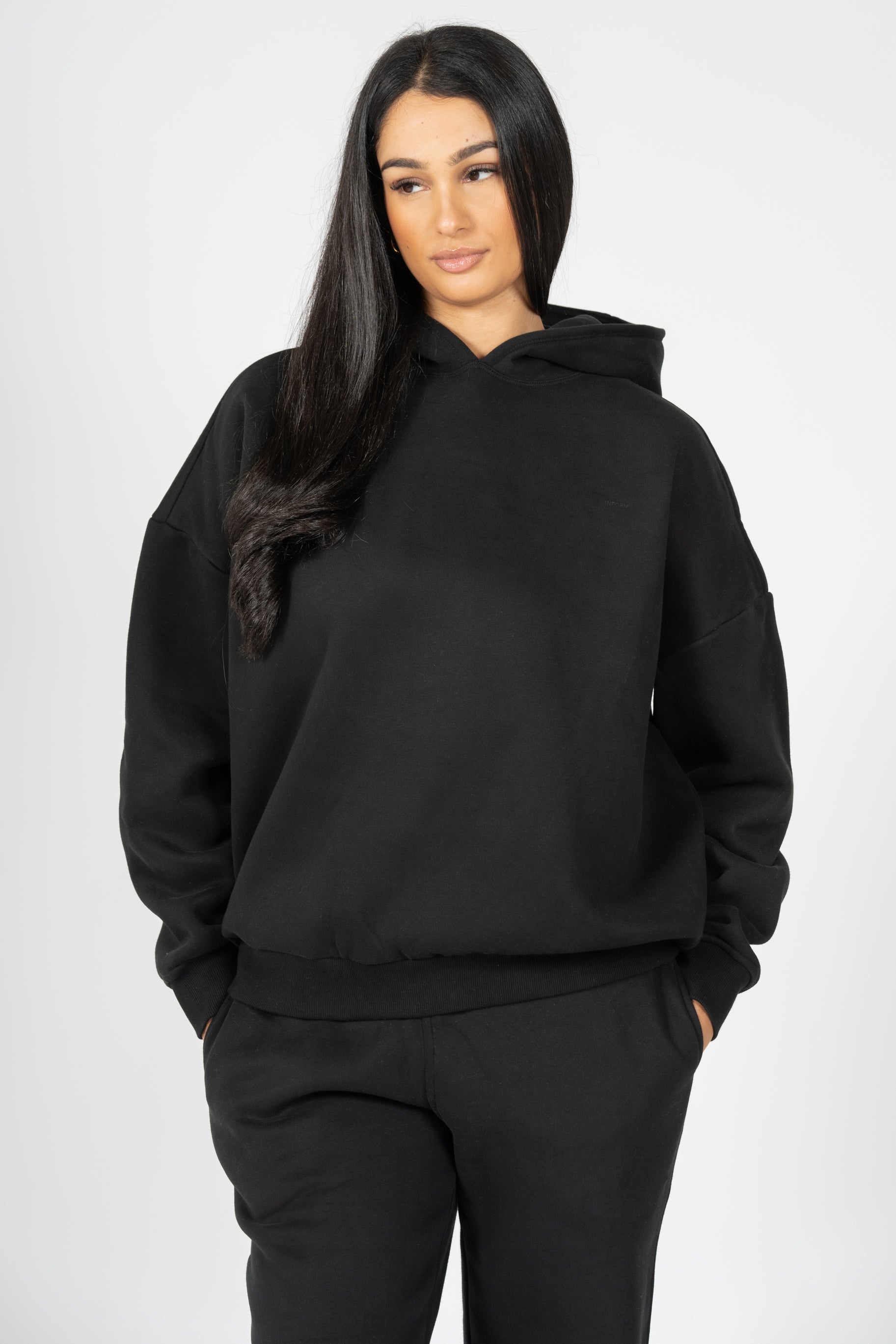 REST DAY FEMALE RECOVERY BLACK OVERSIZED HOODIE - INFORM ACTIVE