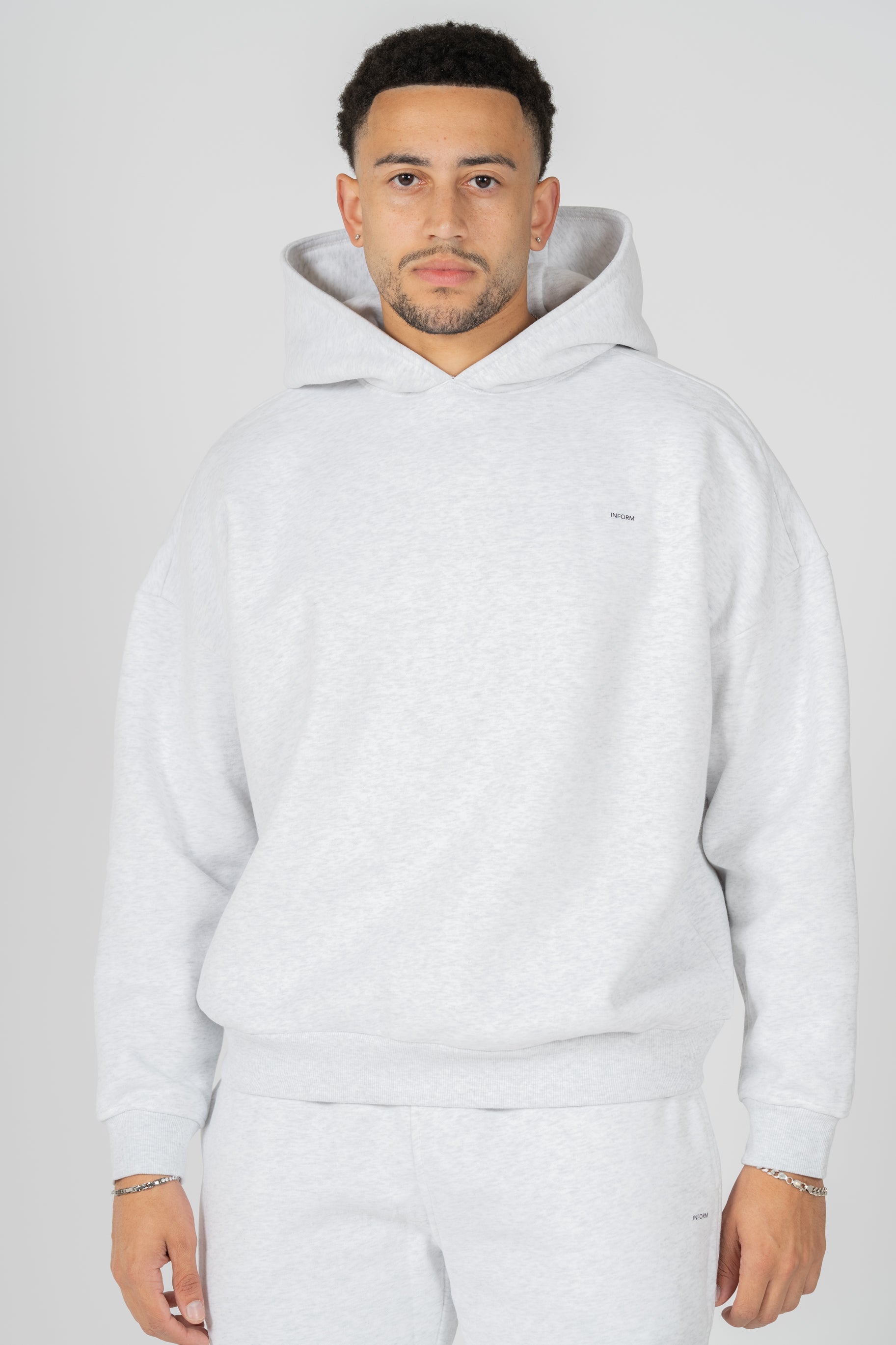 REST DAY MALE RECOVERY GREY OVERSIZED HOODIE - INFORM ACTIVE