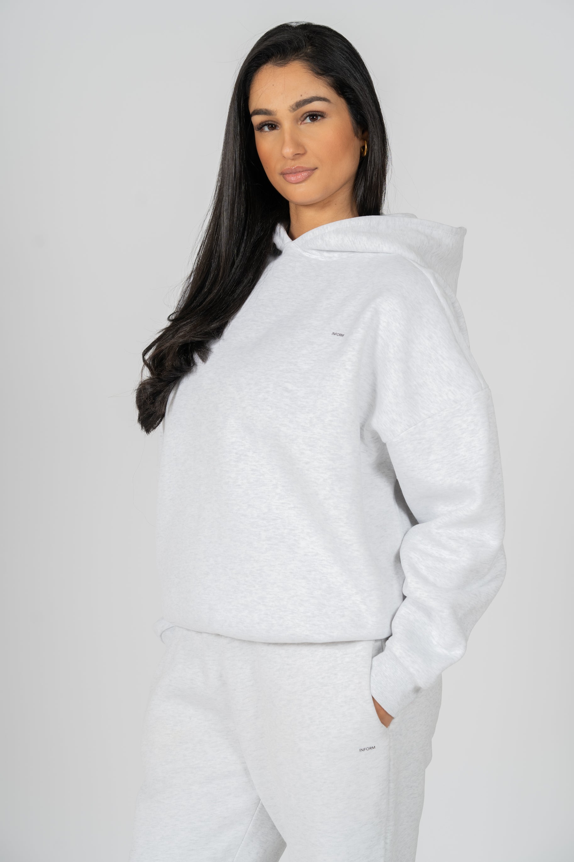 REST DAY FEMALE RECOVERY GREY OVERSIZED HOODIE - INFORM ACTIVE