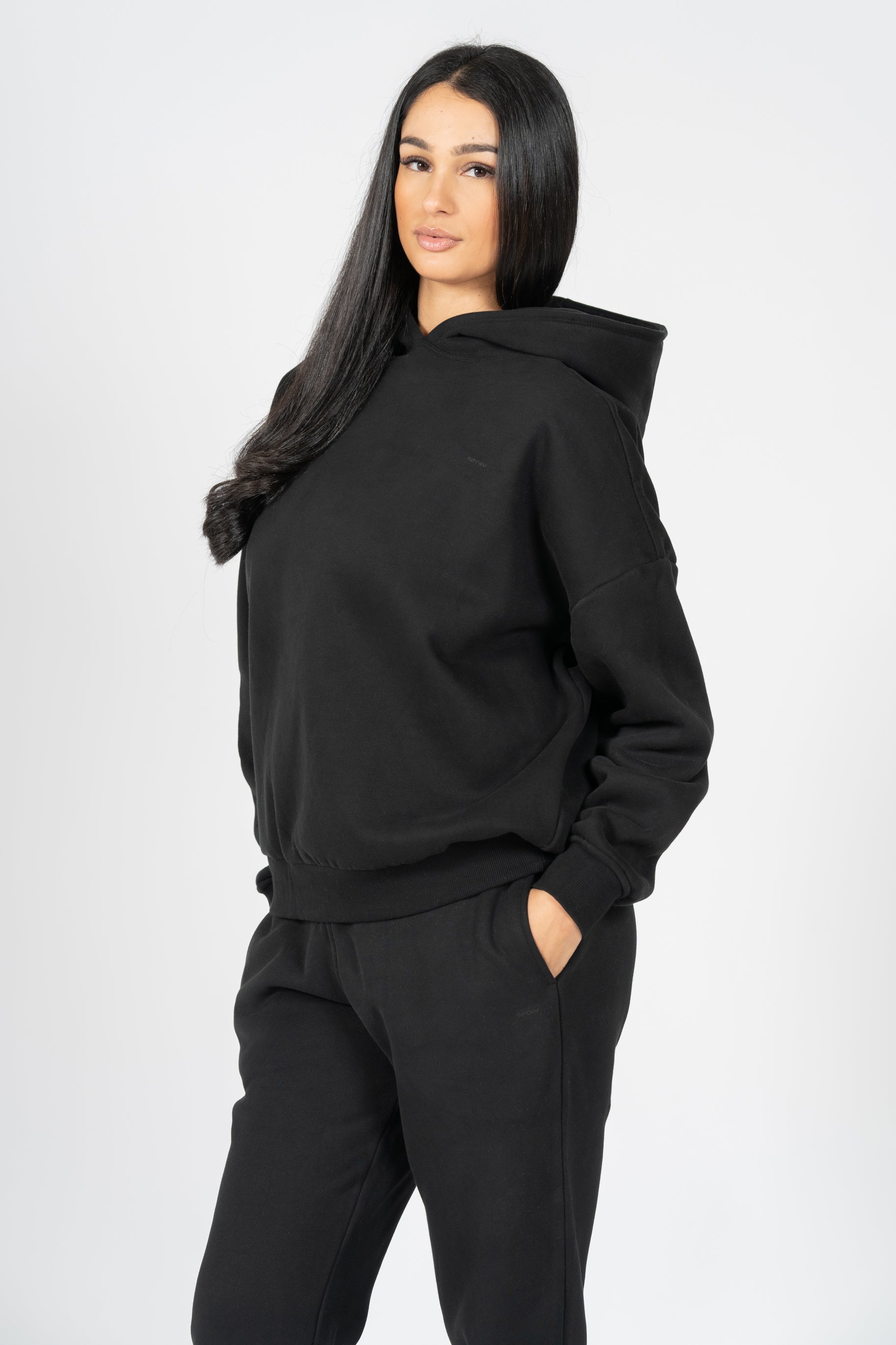 REST DAY FEMALE RECOVERY BLACK OVERSIZED HOODIE - INFORM ACTIVE