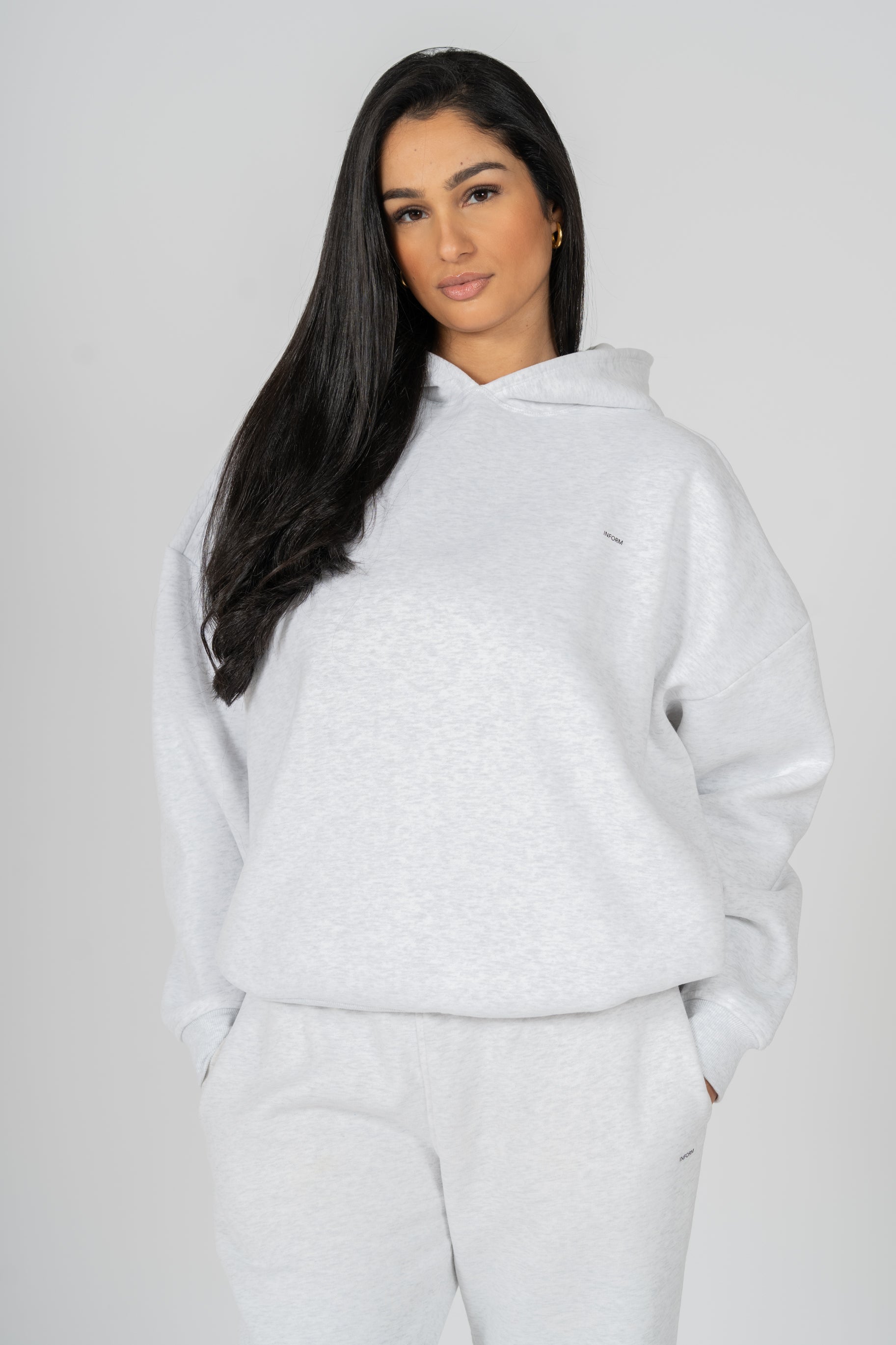 REST DAY FEMALE RECOVERY GREY OVERSIZED HOODIE - INFORM ACTIVE