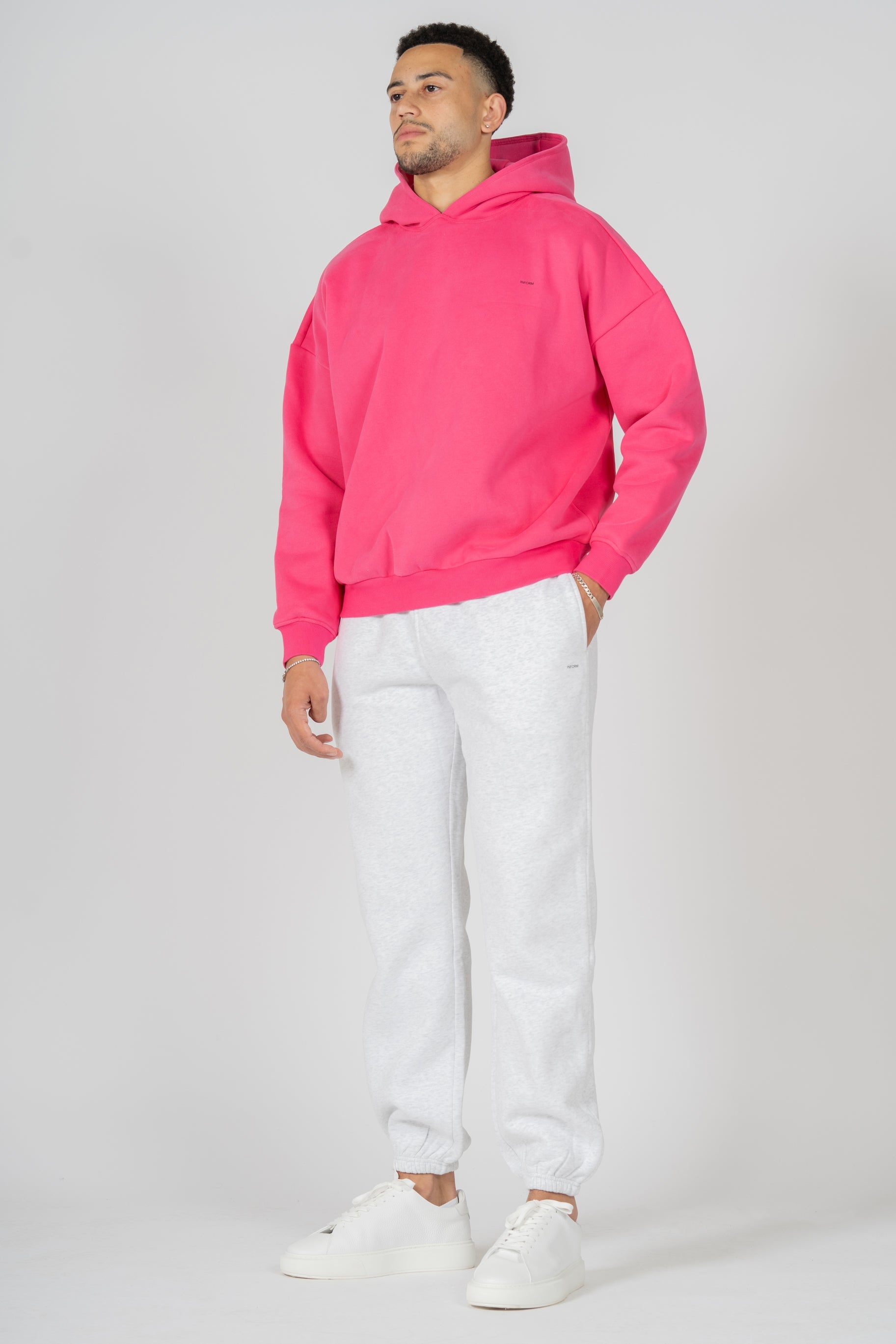 REST DAY MALE RECOVERY PINK OVERSIZED HOODIE - INFORM ACTIVE