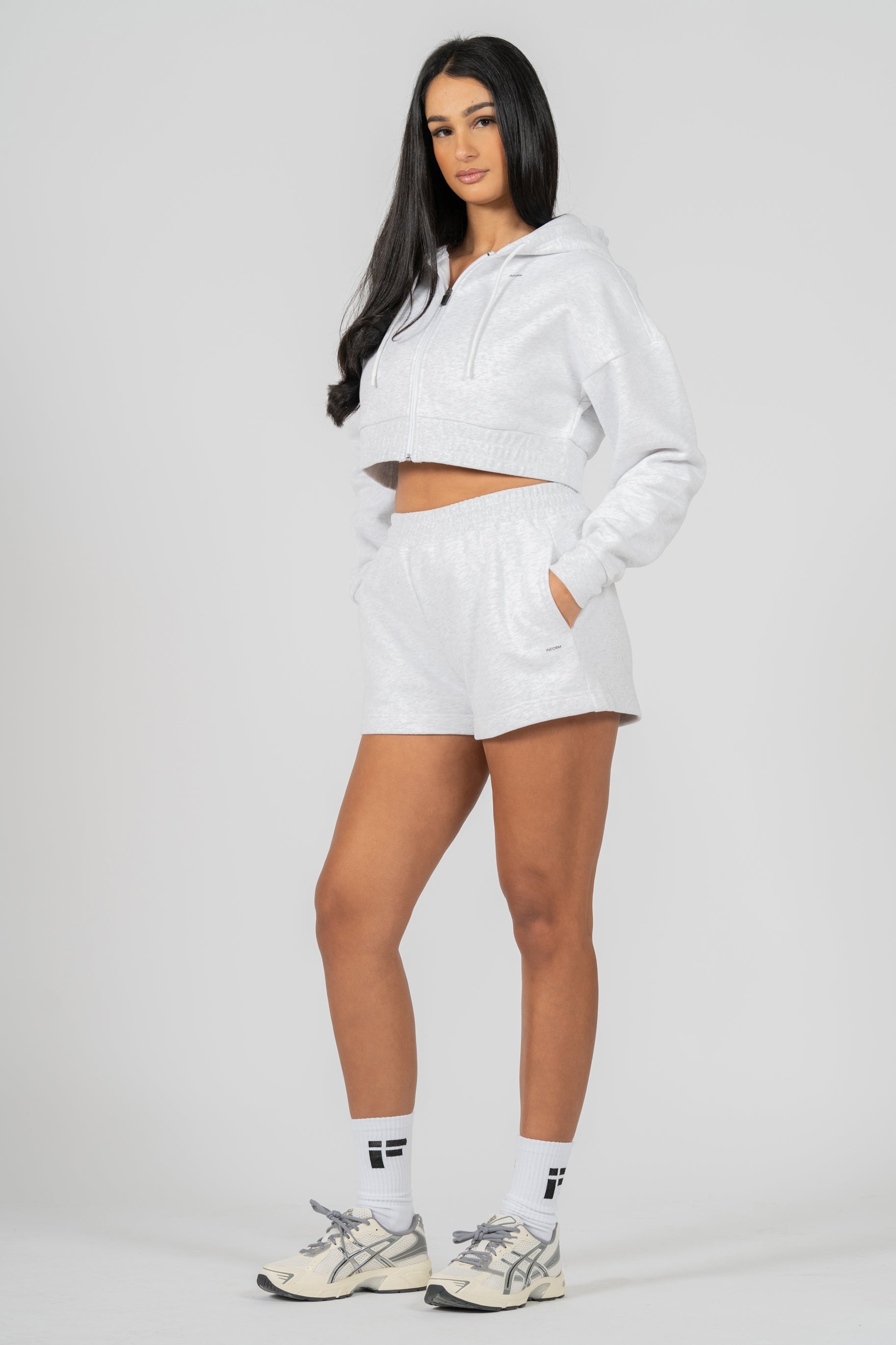 REST DAY FEMALE RECOVERY GREY SWEAT SHORTS - INFORM ACTIVE