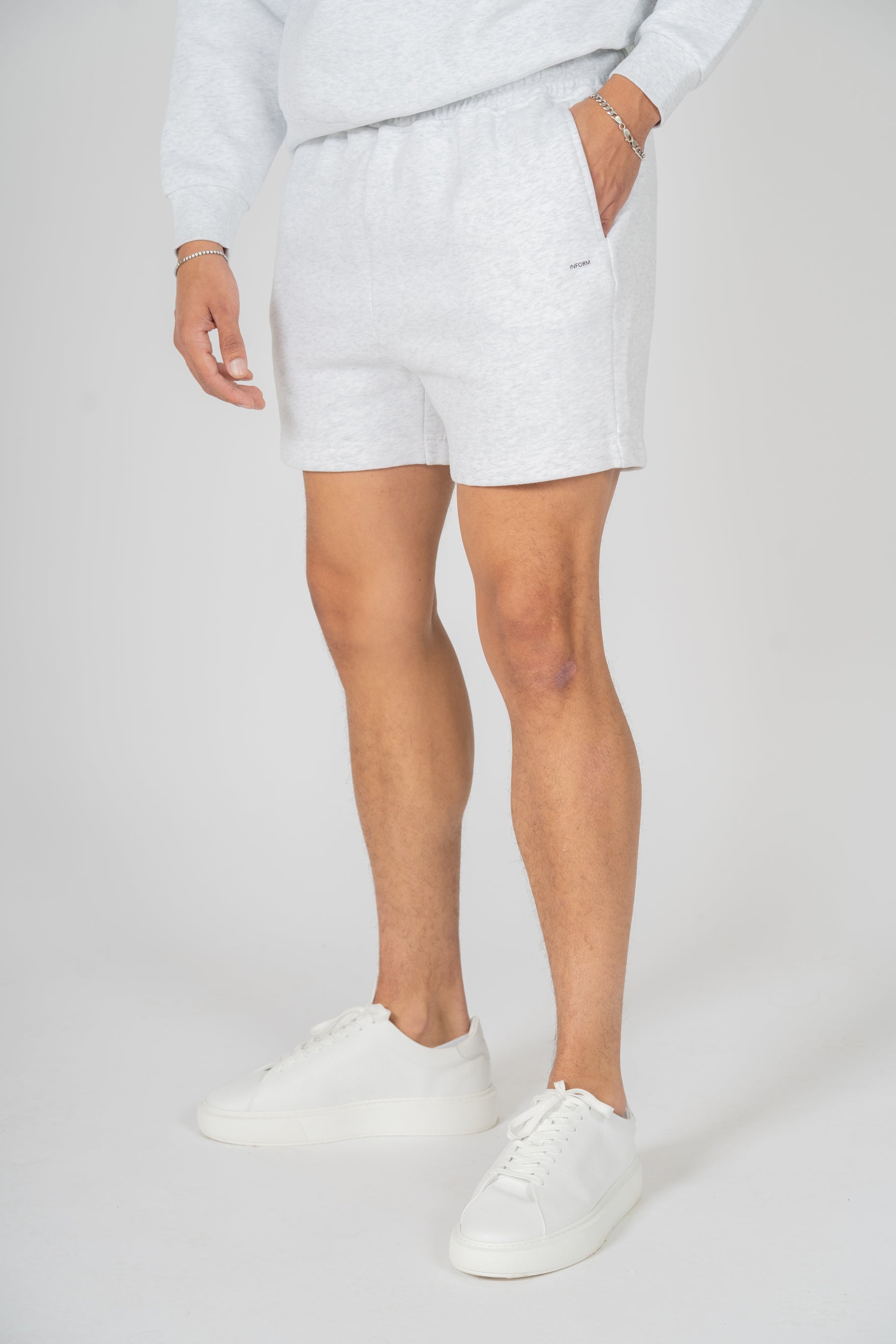 REST DAY MALE RECOVERY GREY SWEAT SHORTS - INFORM ACTIVE