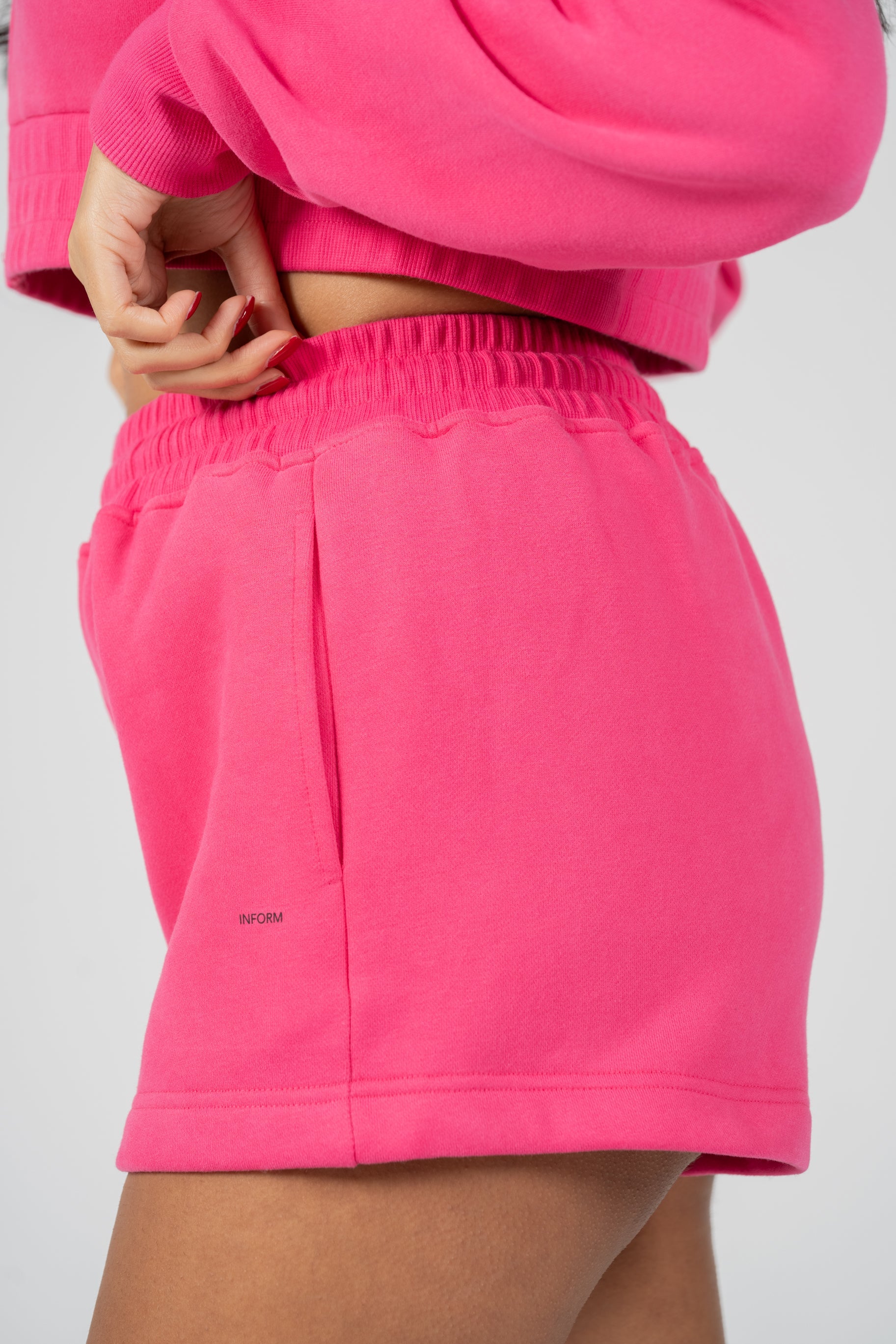 REST DAY FEMALE RECOVERY PINK SWEAT SHORTS - INFORM ACTIVE