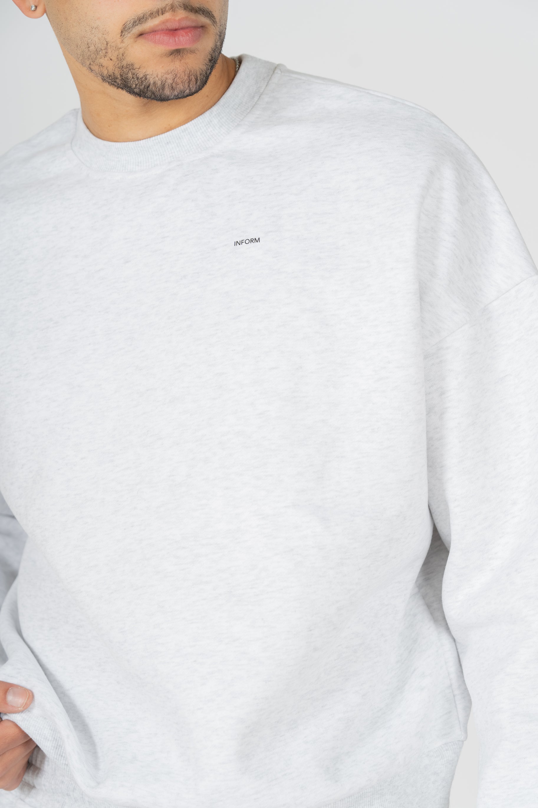 REST DAY MALE RECOVERY GREY CREWNECK SWEATSHIRT - INFORM ACTIVE