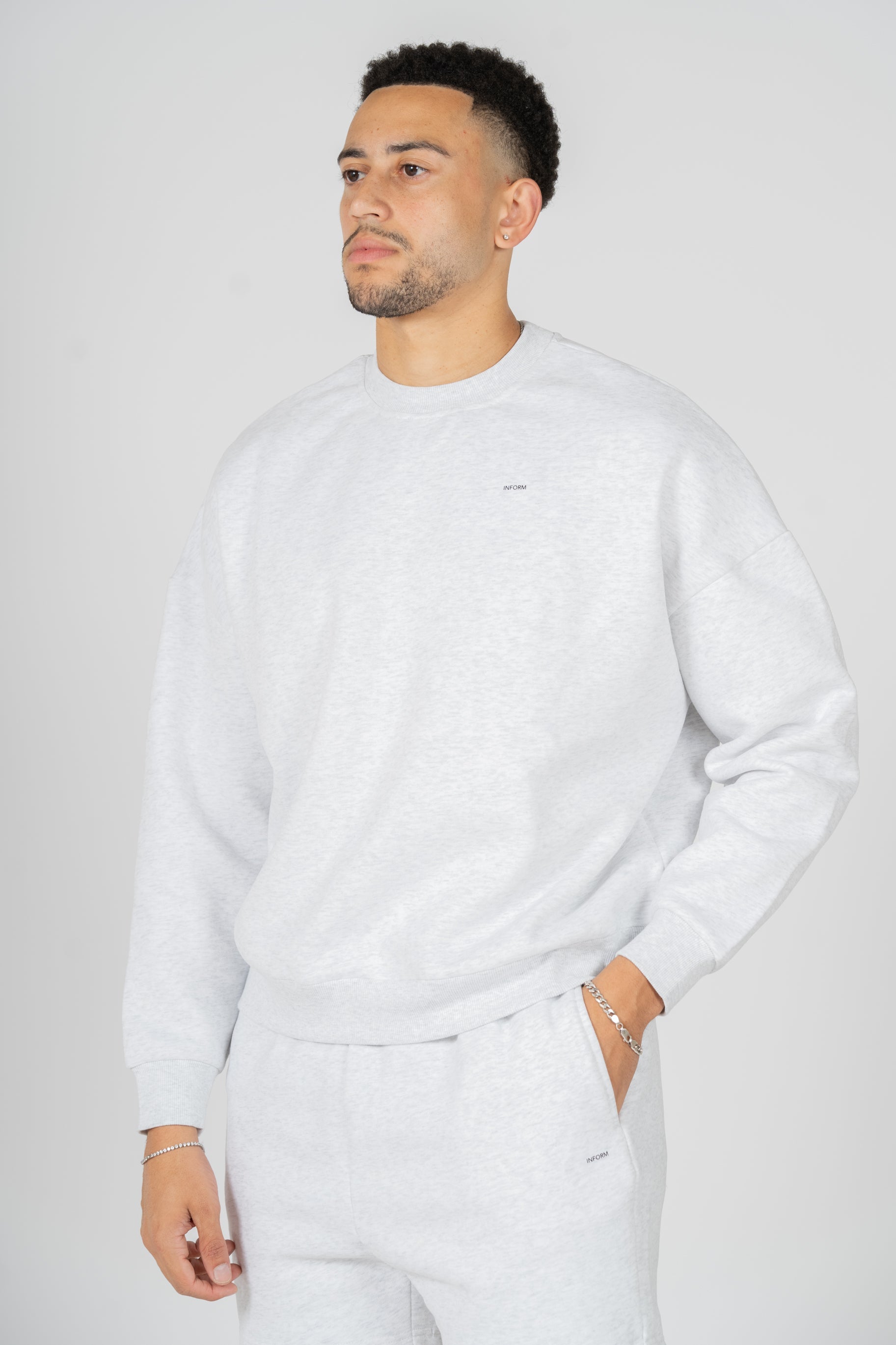 REST DAY MALE RECOVERY GREY CREWNECK SWEATSHIRT - INFORM ACTIVE