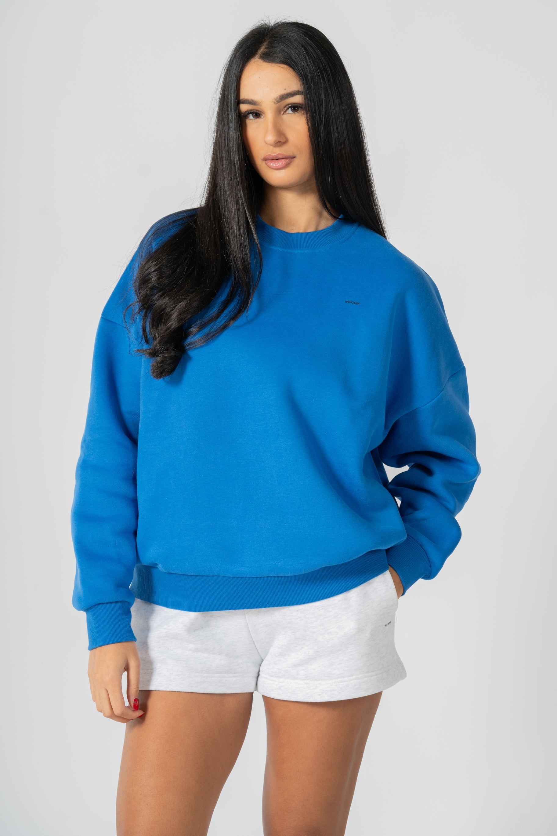 REST DAY FEMALE RECOVERY BLUE CREWNECK SWEATSHIRT - INFORM ACTIVE