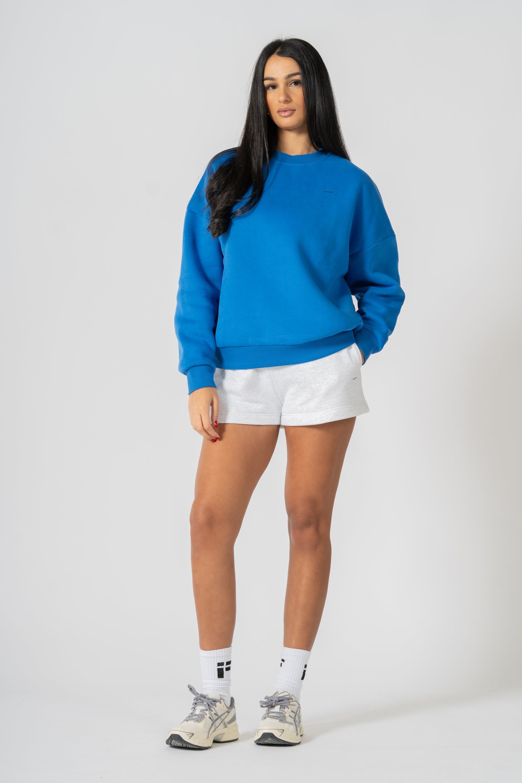 REST DAY FEMALE RECOVERY BLUE CREWNECK SWEATSHIRT - INFORM ACTIVE