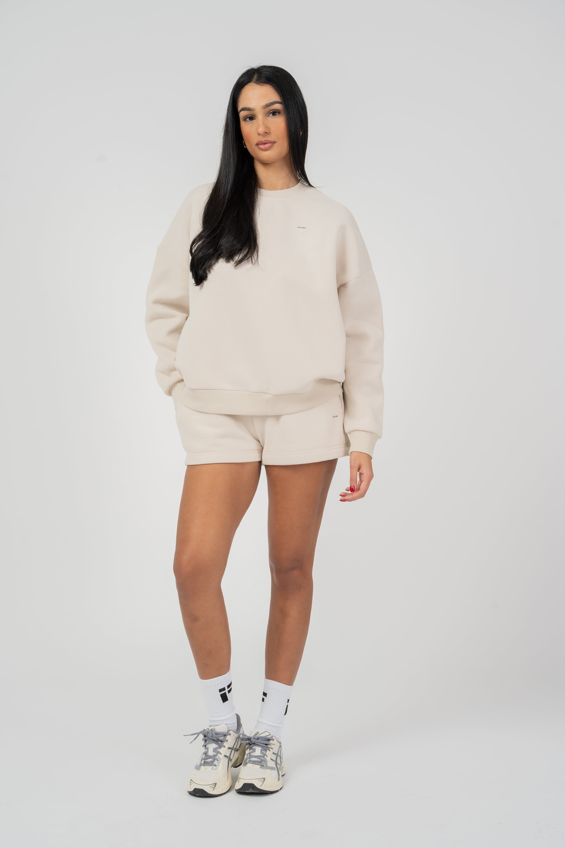 REST DAY FEMALE RECOVERY SOFT SAND CREWNECK SWEATSHIRT - INFORM ACTIVE
