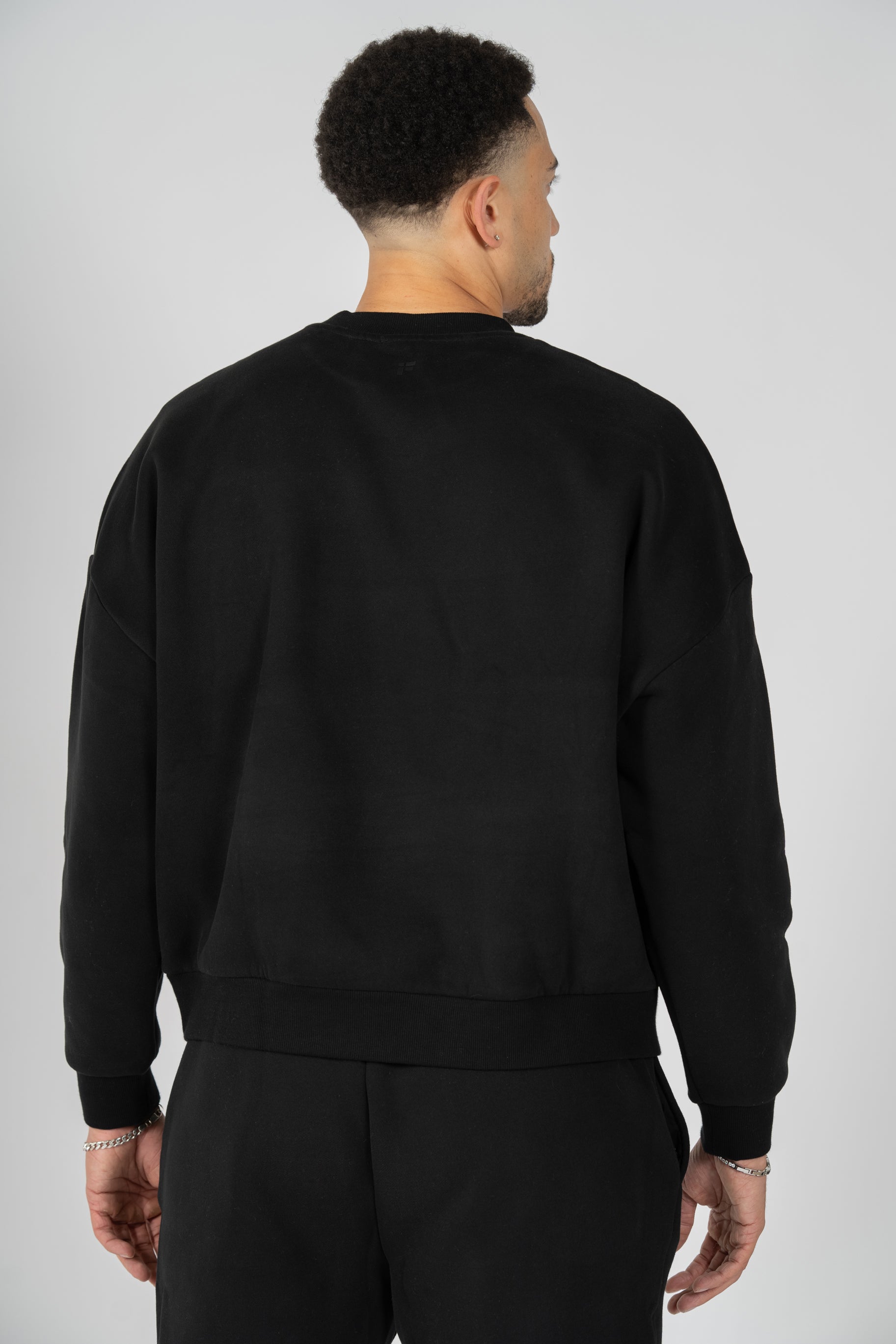 REST DAY MALE RECOVERY BLACK CREWNECK SWEATSHIRT - INFORM ACTIVE