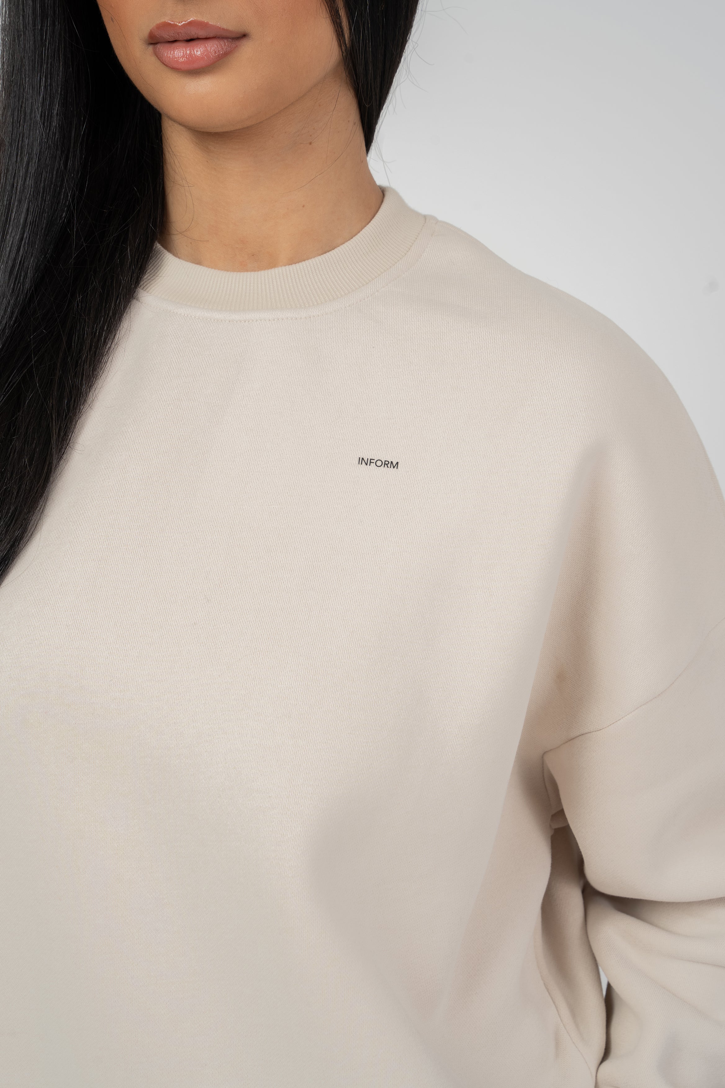 REST DAY FEMALE RECOVERY SOFT SAND CREWNECK SWEATSHIRT - INFORM ACTIVE