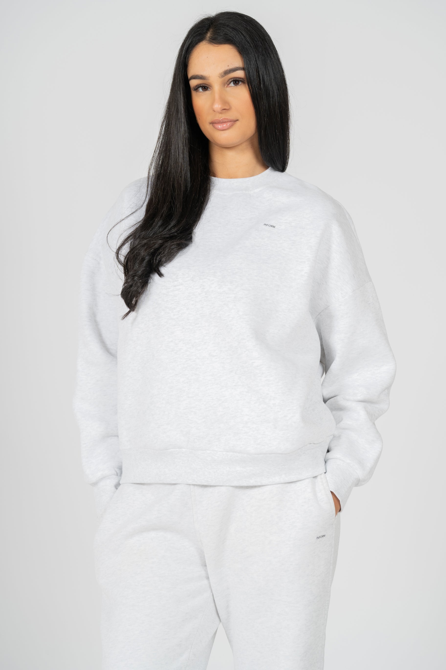 REST DAY FEMALE RECOVERY GREY CREWNECK SWEATSHIRT - INFORM ACTIVE