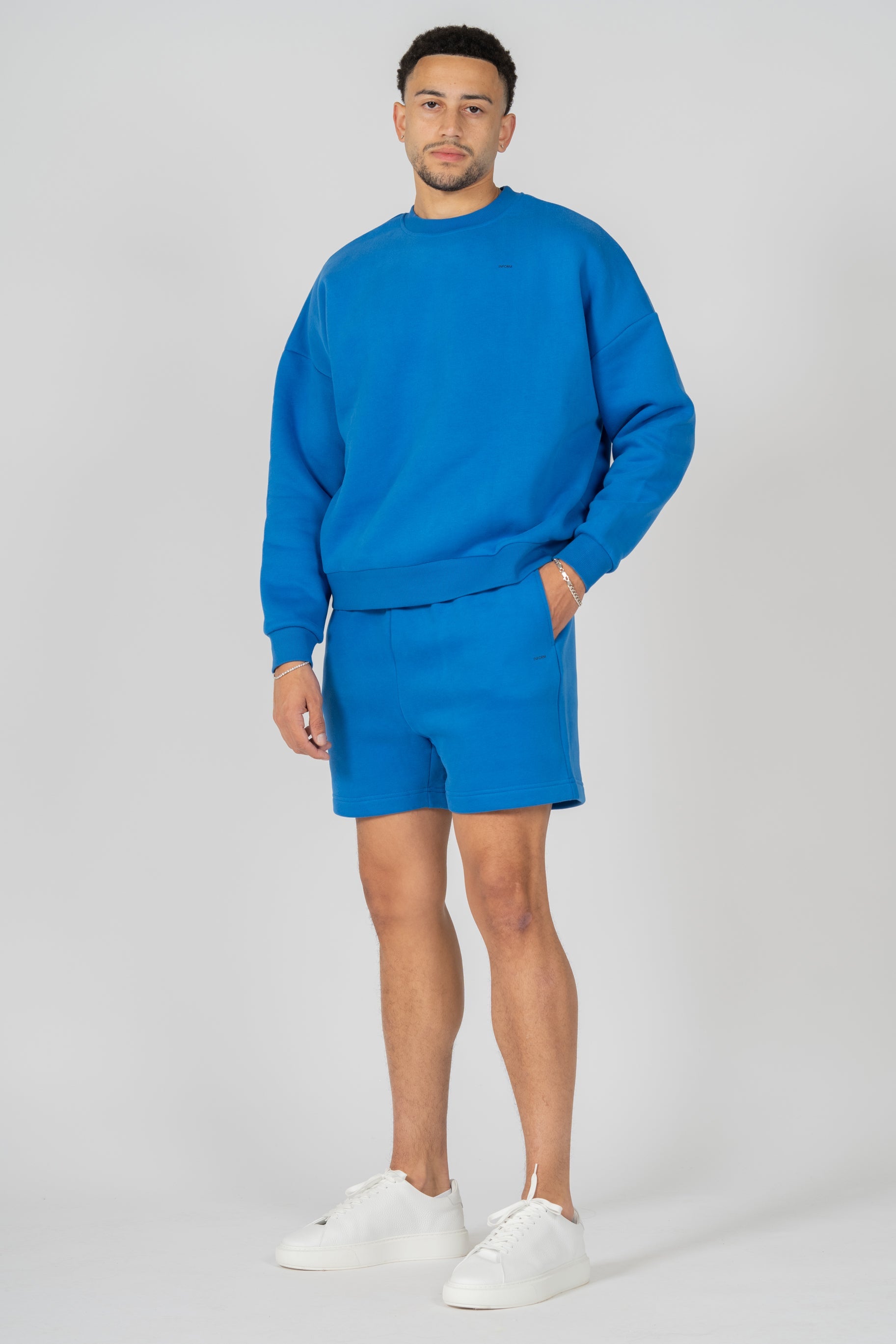 REST DAY MALE RECOVERY BLUE CREWNECK SWEATSHIRT - INFORM ACTIVE