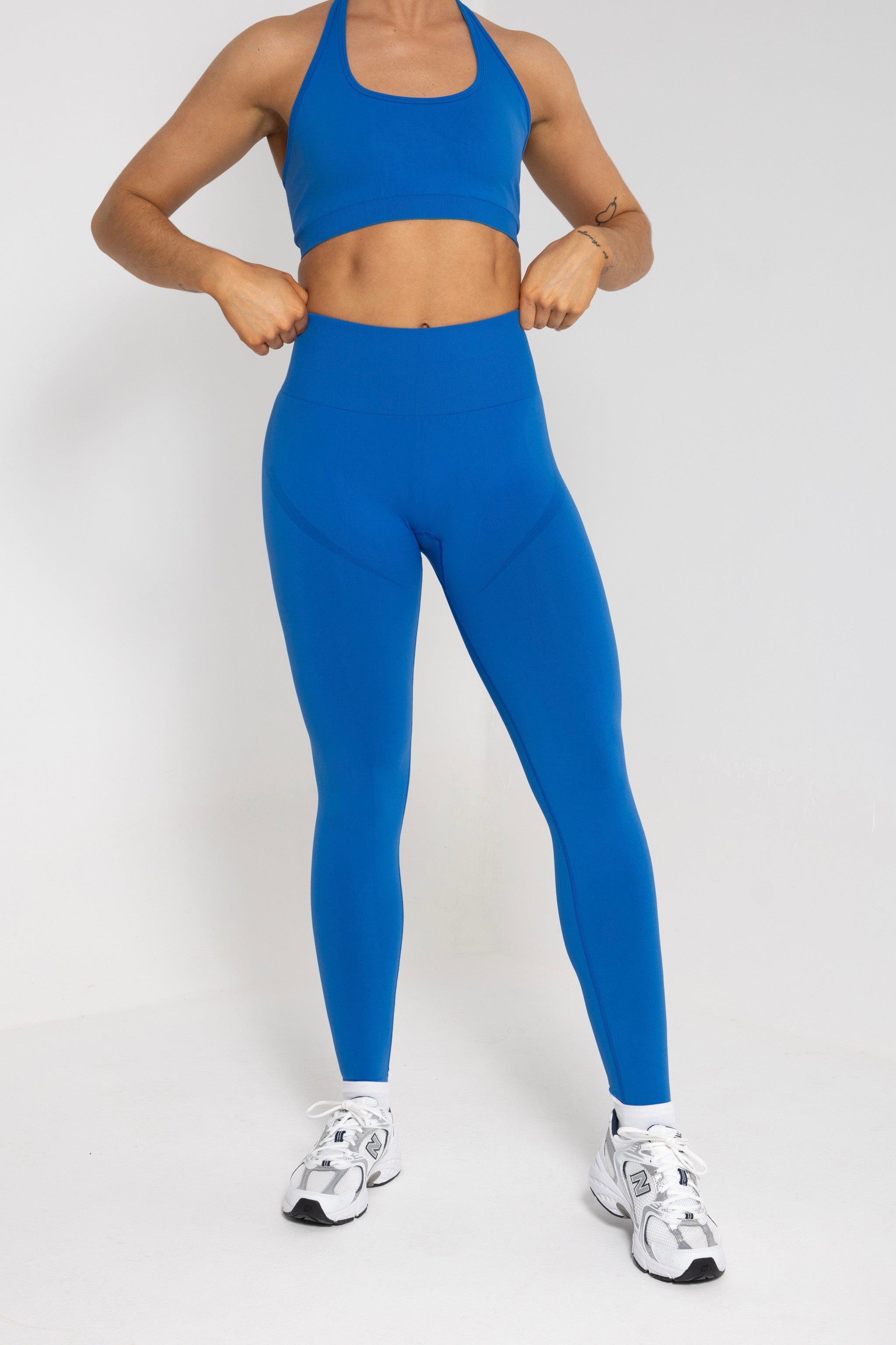 FEMALE REFORM BLUE WORKOUT GYM LEGGINGS - INFORM ACTIVE