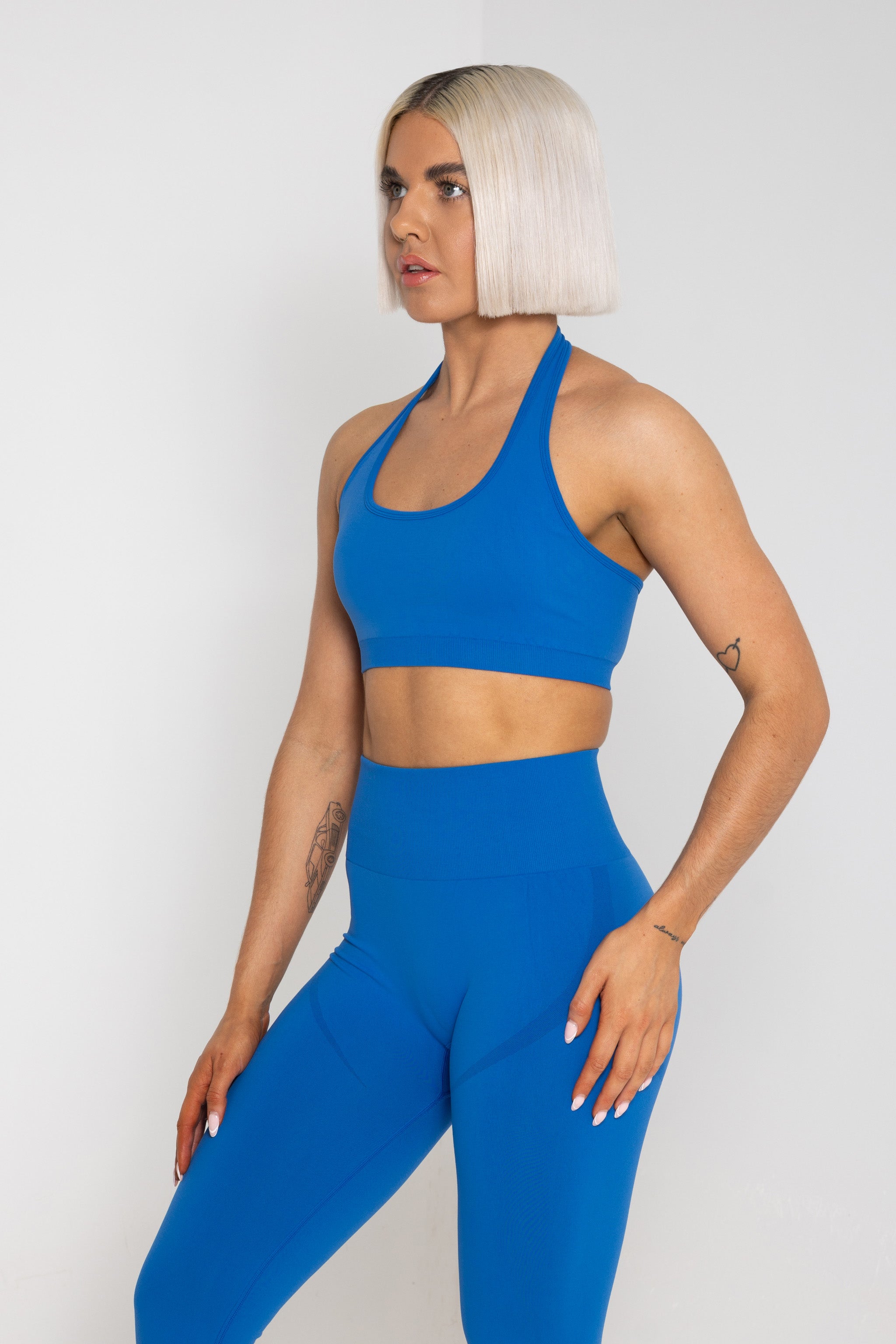 FEMALE REFORM BLUE WORKOUT GYM SPORTS BRA - INFORM ACTIVE