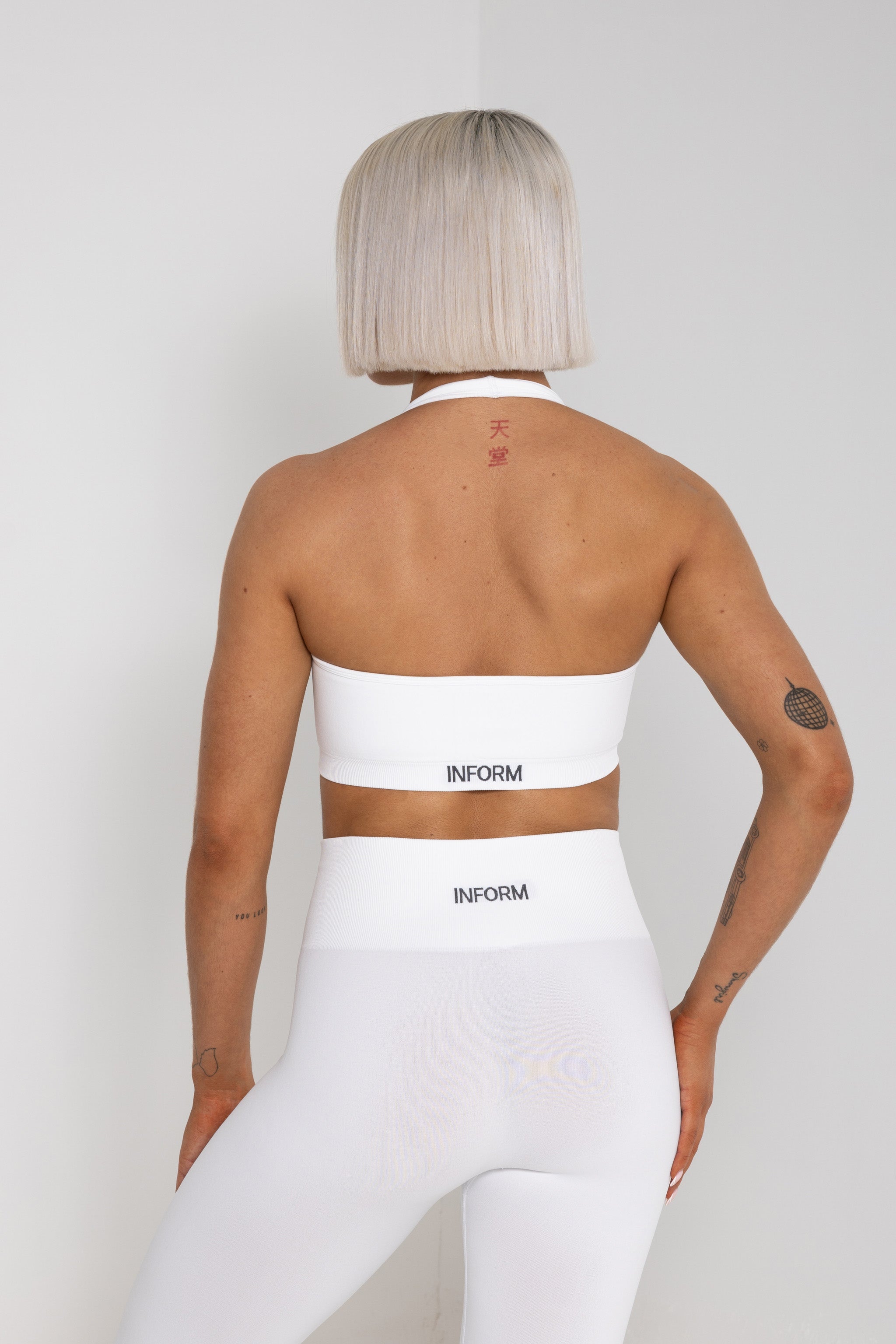 FEMALE REFORM WHITE WORKOUT GYM SPORTS BRA - INFORM ACTIVE