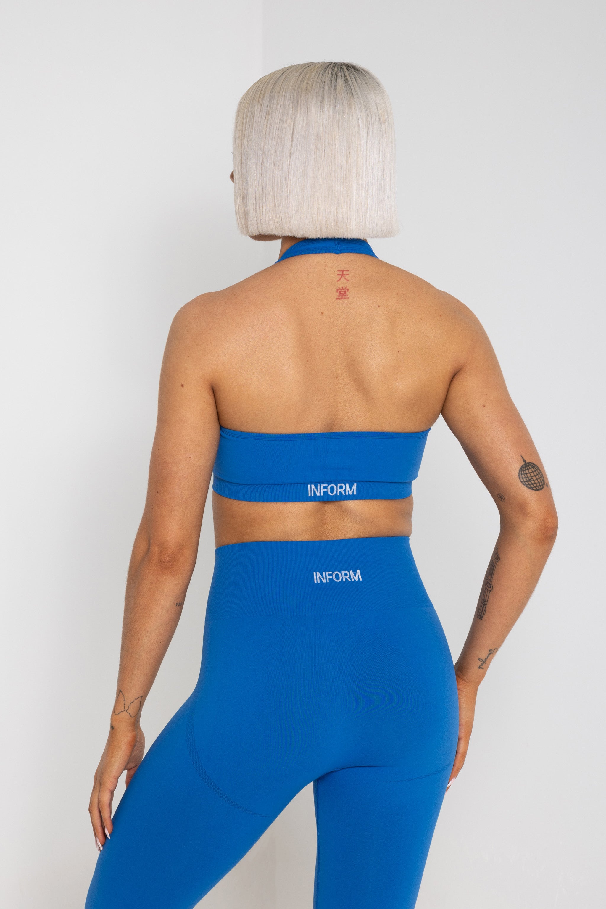 FEMALE REFORM BLUE WORKOUT GYM SPORTS BRA - INFORM ACTIVE