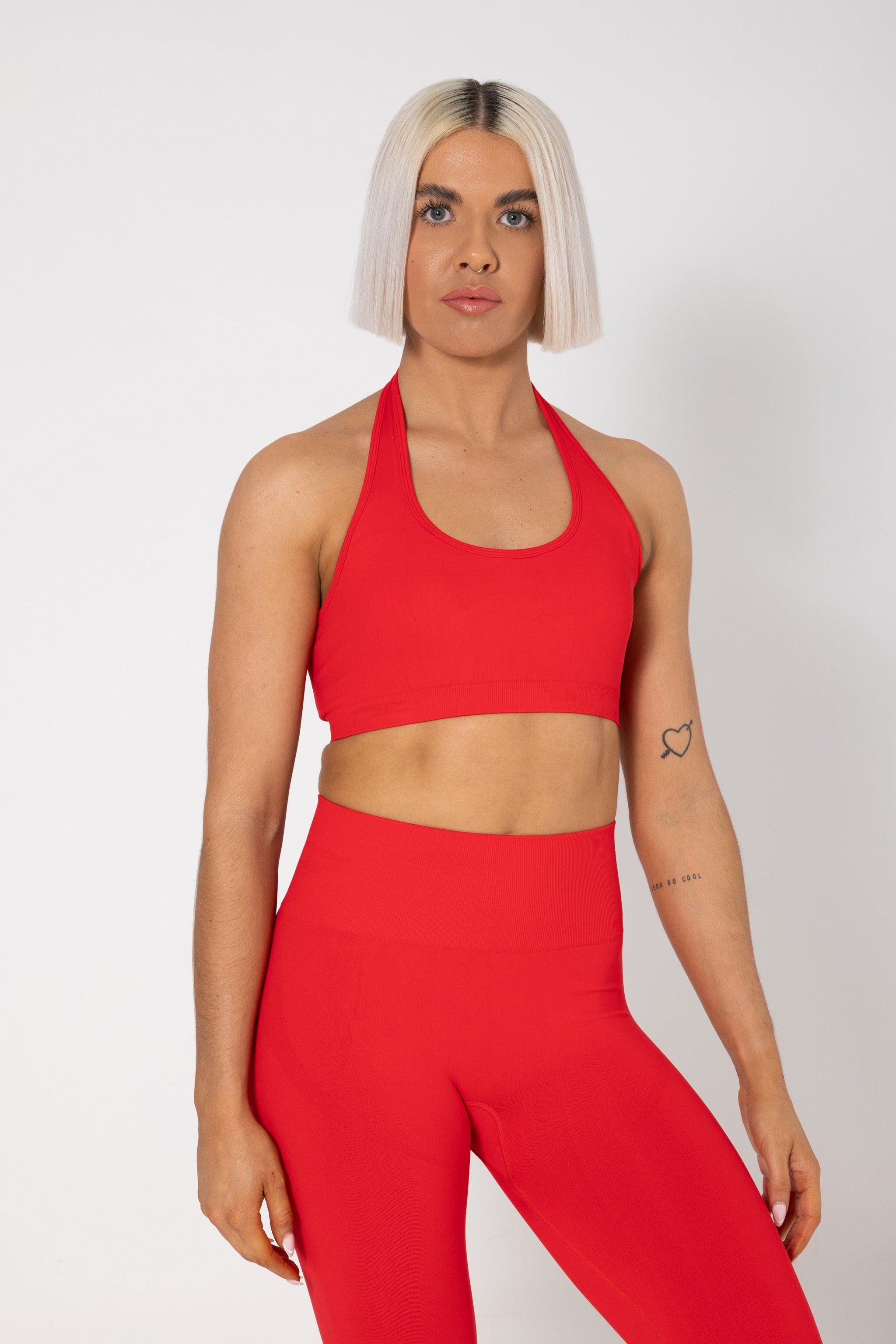 FEMALE REFORM RED WORKOUT GYM SPORTS BRA - INFORM ACTIVE