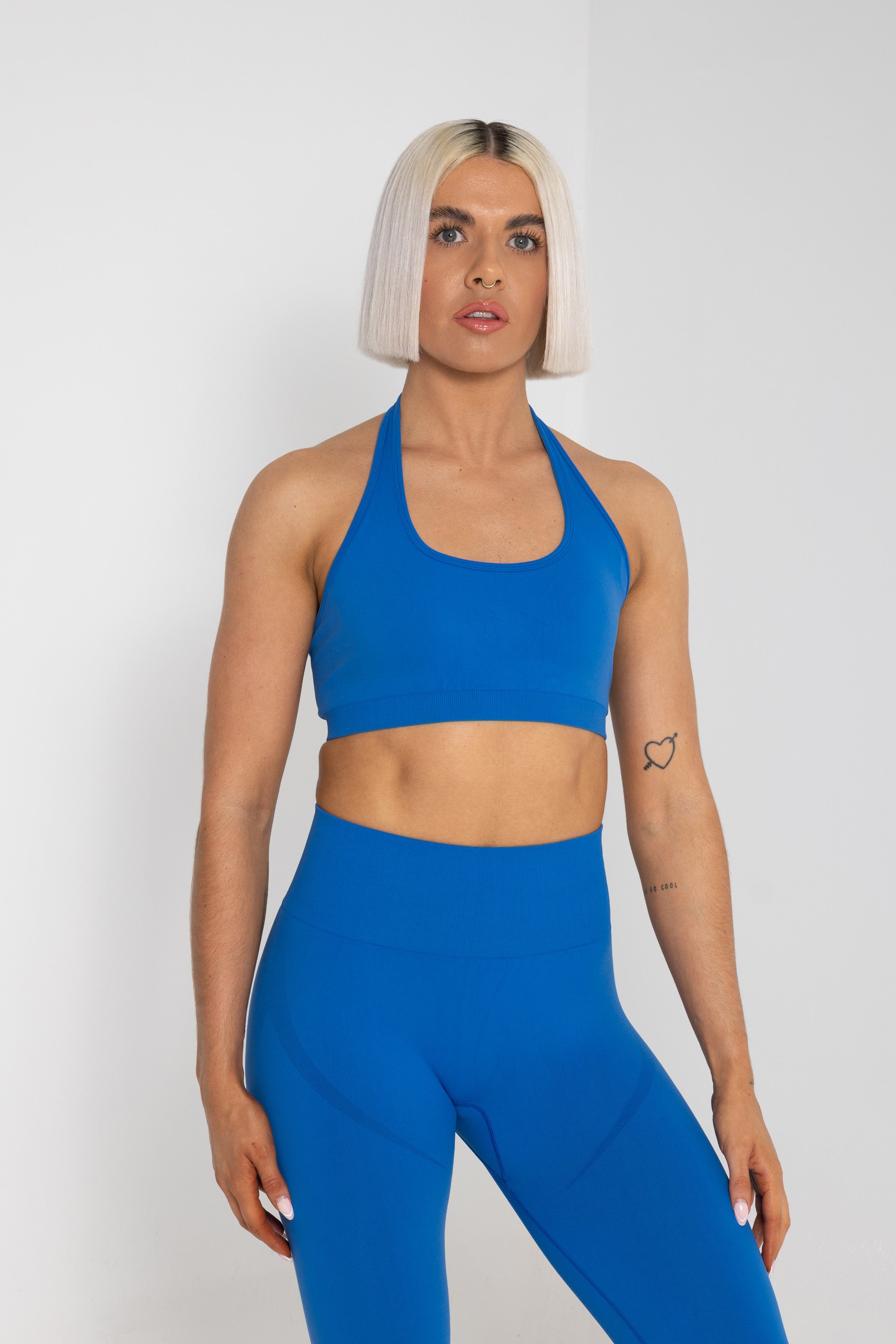 FEMALE REFORM BLUE WORKOUT GYM SPORTS BRA - INFORM ACTIVE