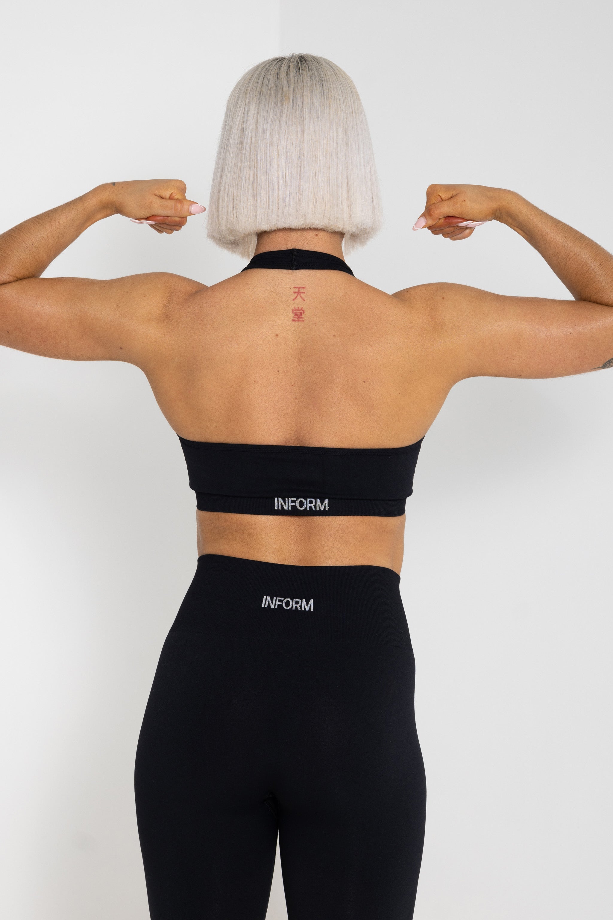 FEMALE REFORM BLACK WORKOUT GYM SPORTS BRA - INFORM ACTIVE