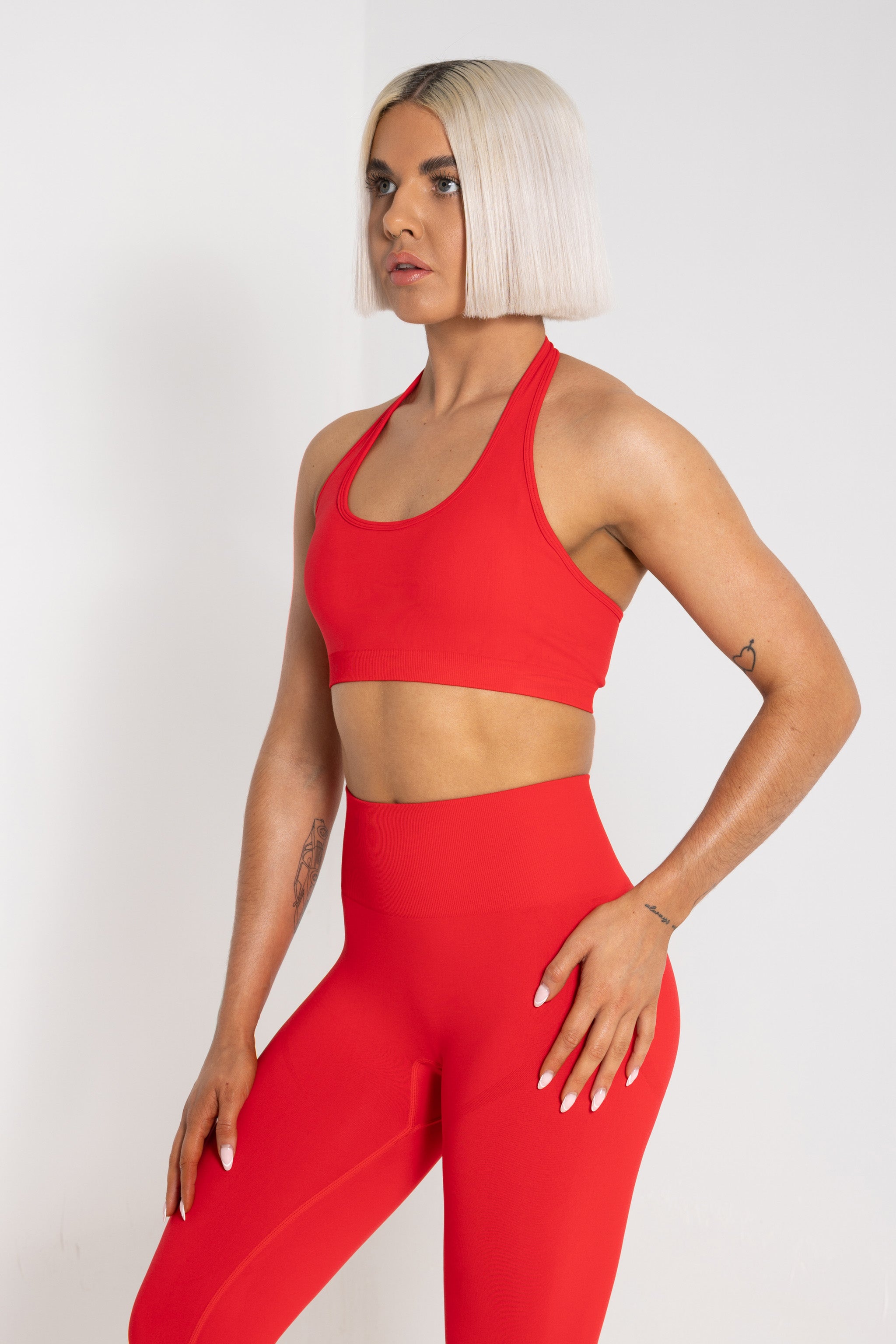 FEMALE REFORM RED WORKOUT GYM SPORTS BRA - INFORM ACTIVE