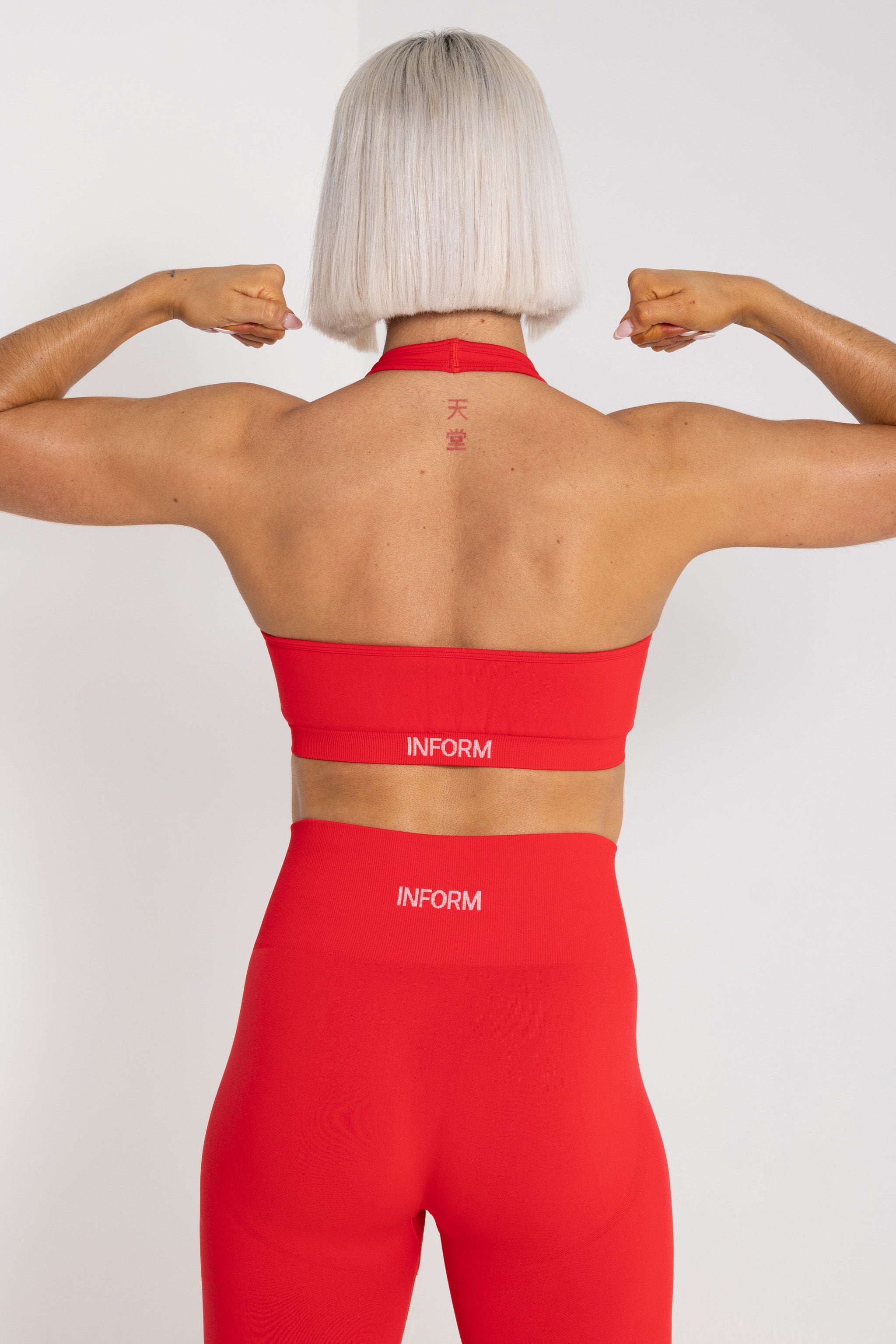 FEMALE REFORM RED WORKOUT GYM SPORTS BRA - INFORM ACTIVE