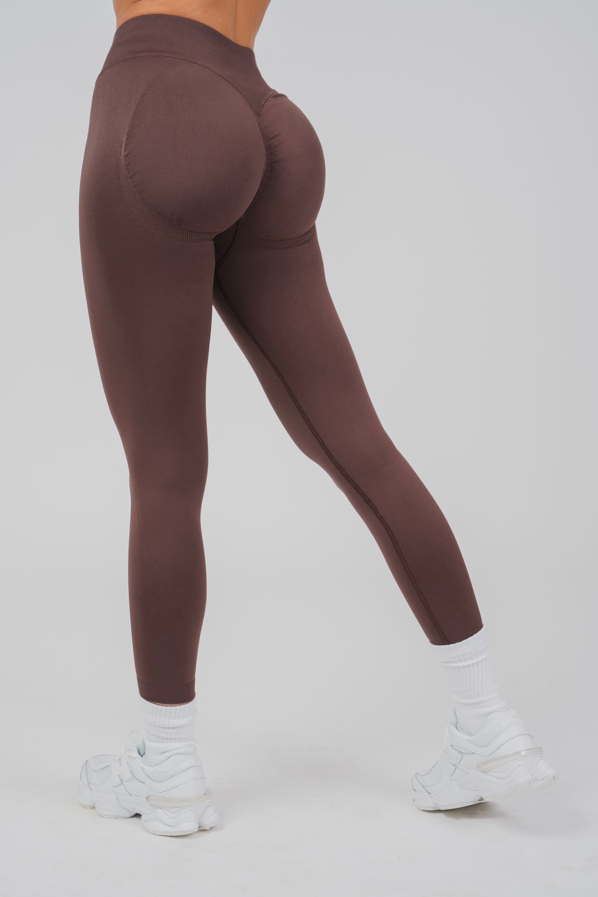 FEMALE SCULPT BROWN WORKOUT GYM LEGGINGS - INFORM ACTIVE