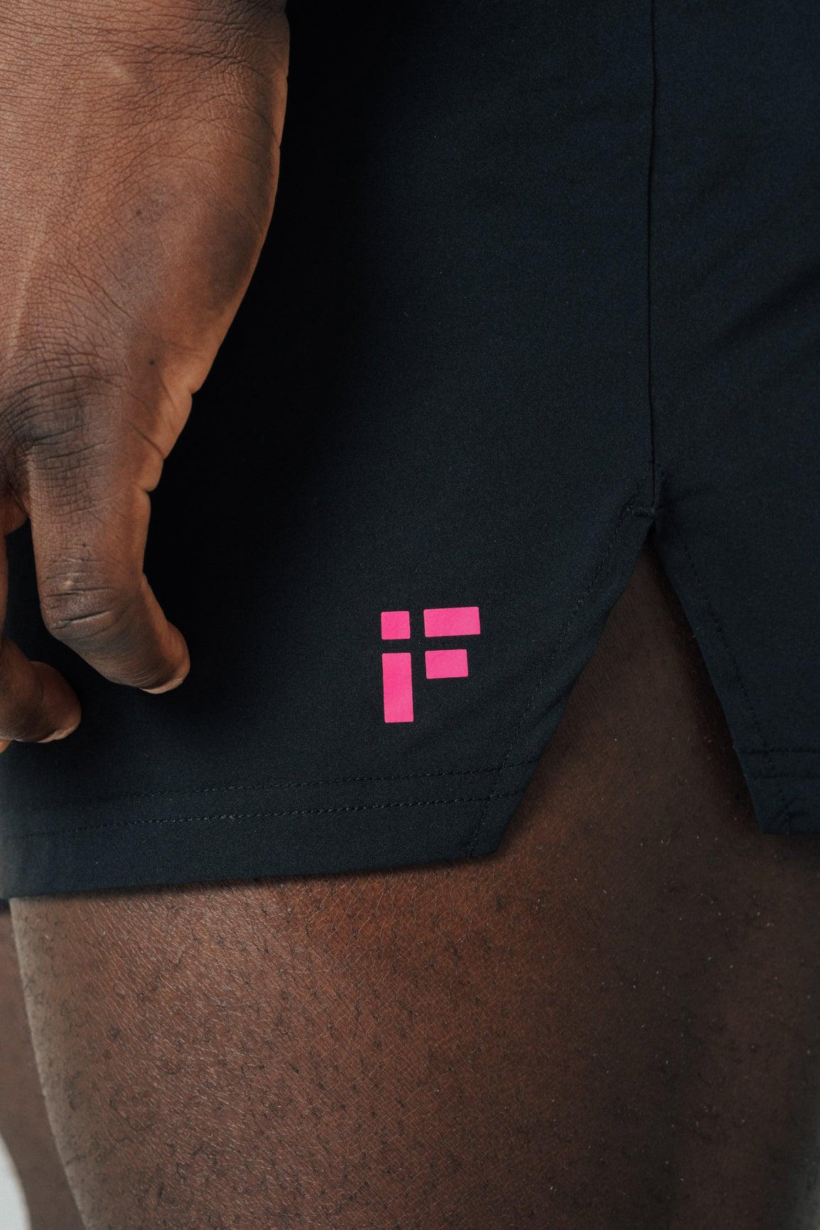 MALE TRANSFORM BLACK AND PINK TECHNICAL TRAINING GYM SHORTS - INFORM ACTIVE