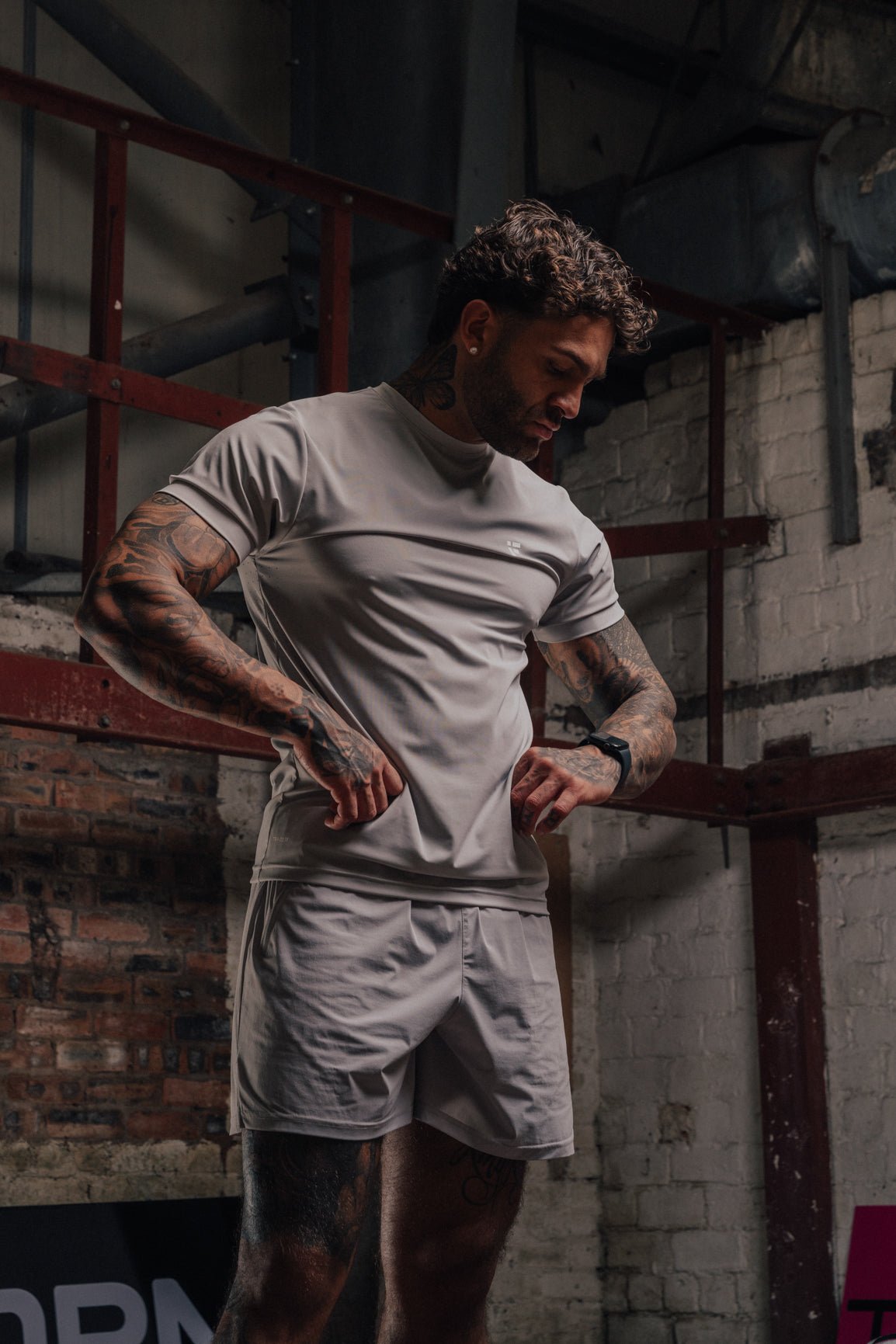 MALE TRANSFORM GREY TECHNICAL TRAINING GYM SHORTS - INFORM ACTIVE